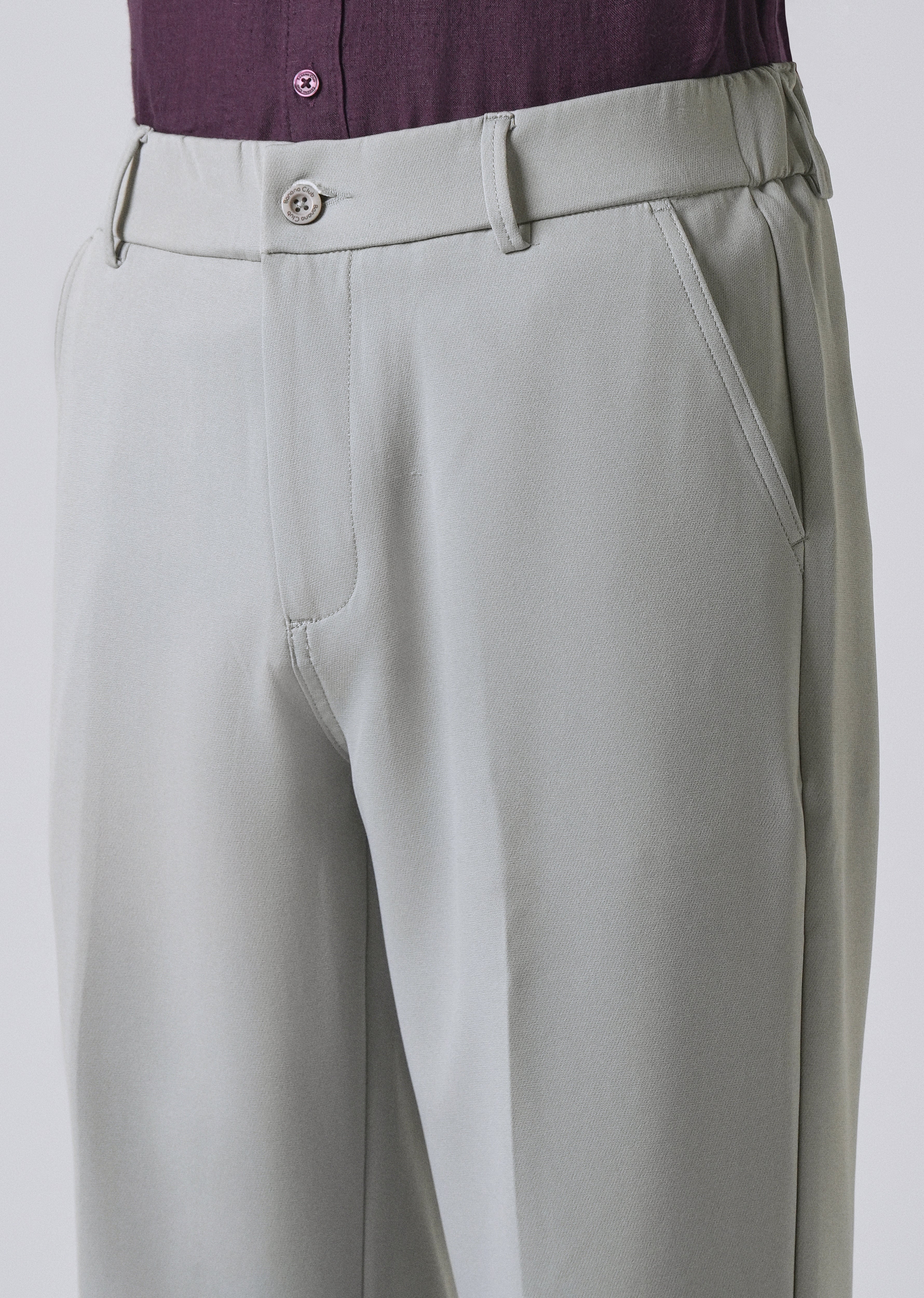 Light Grey Relaxed Fit Trousers