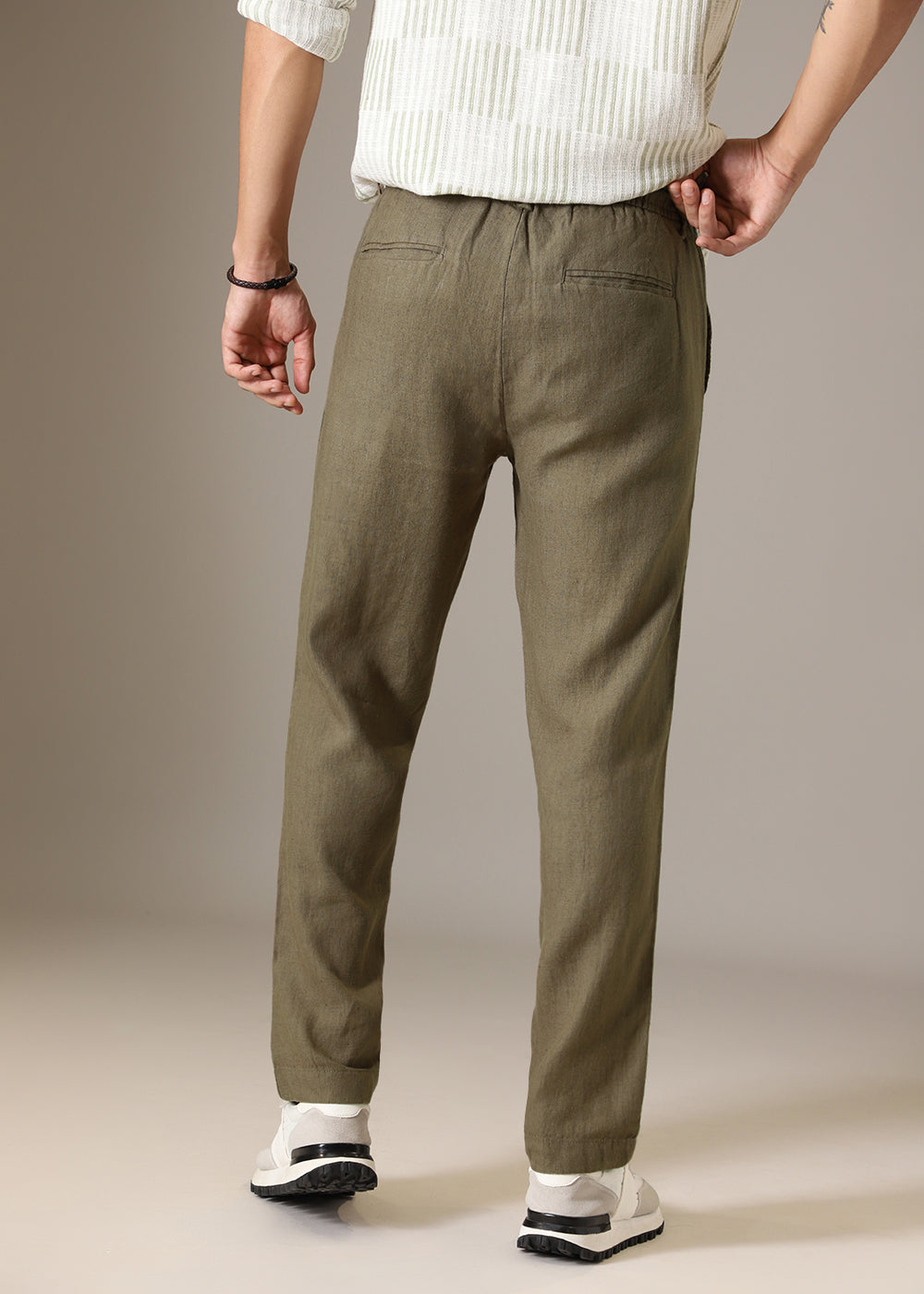 Light Olive Linen Pant