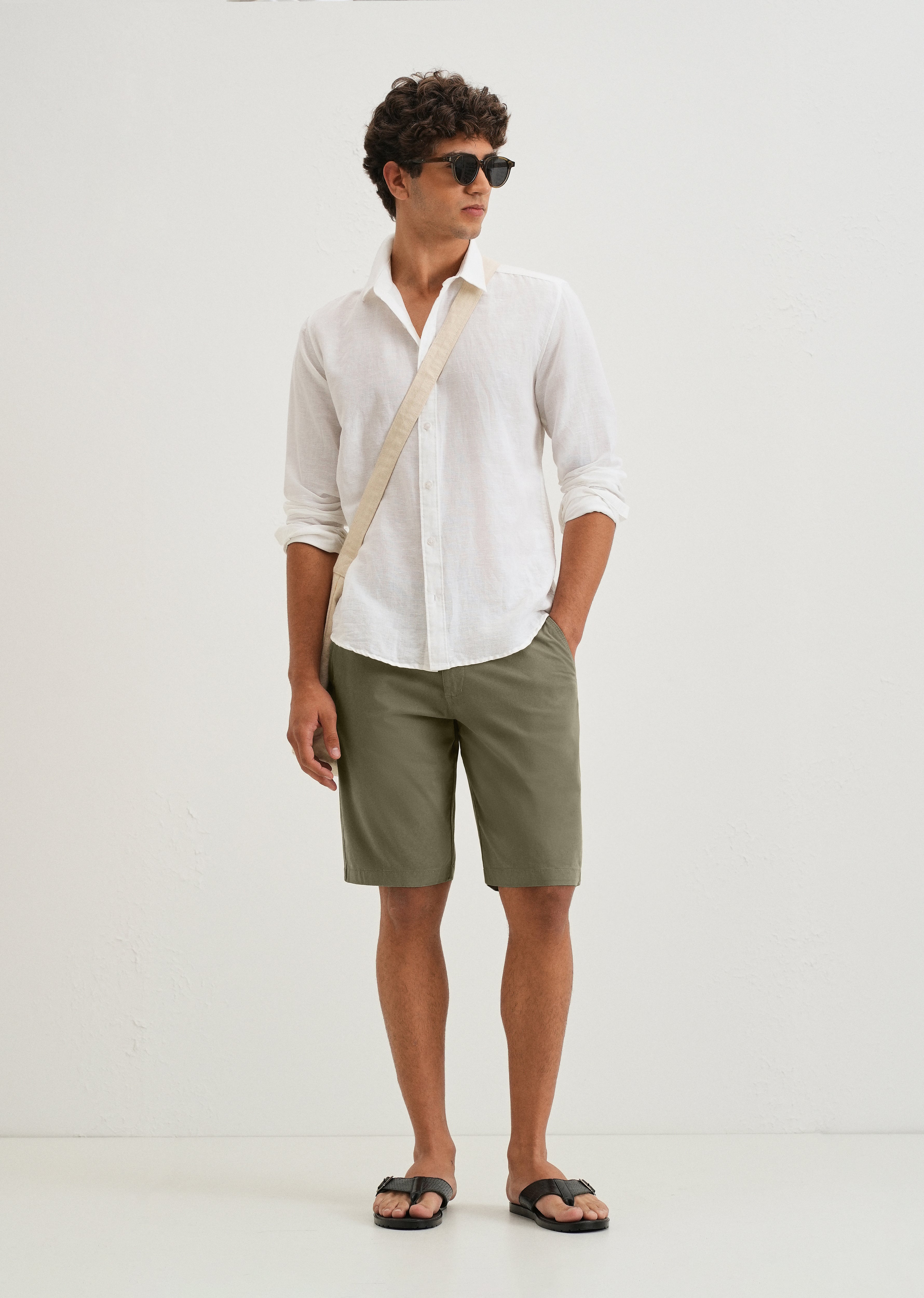 Light Olive Shorts