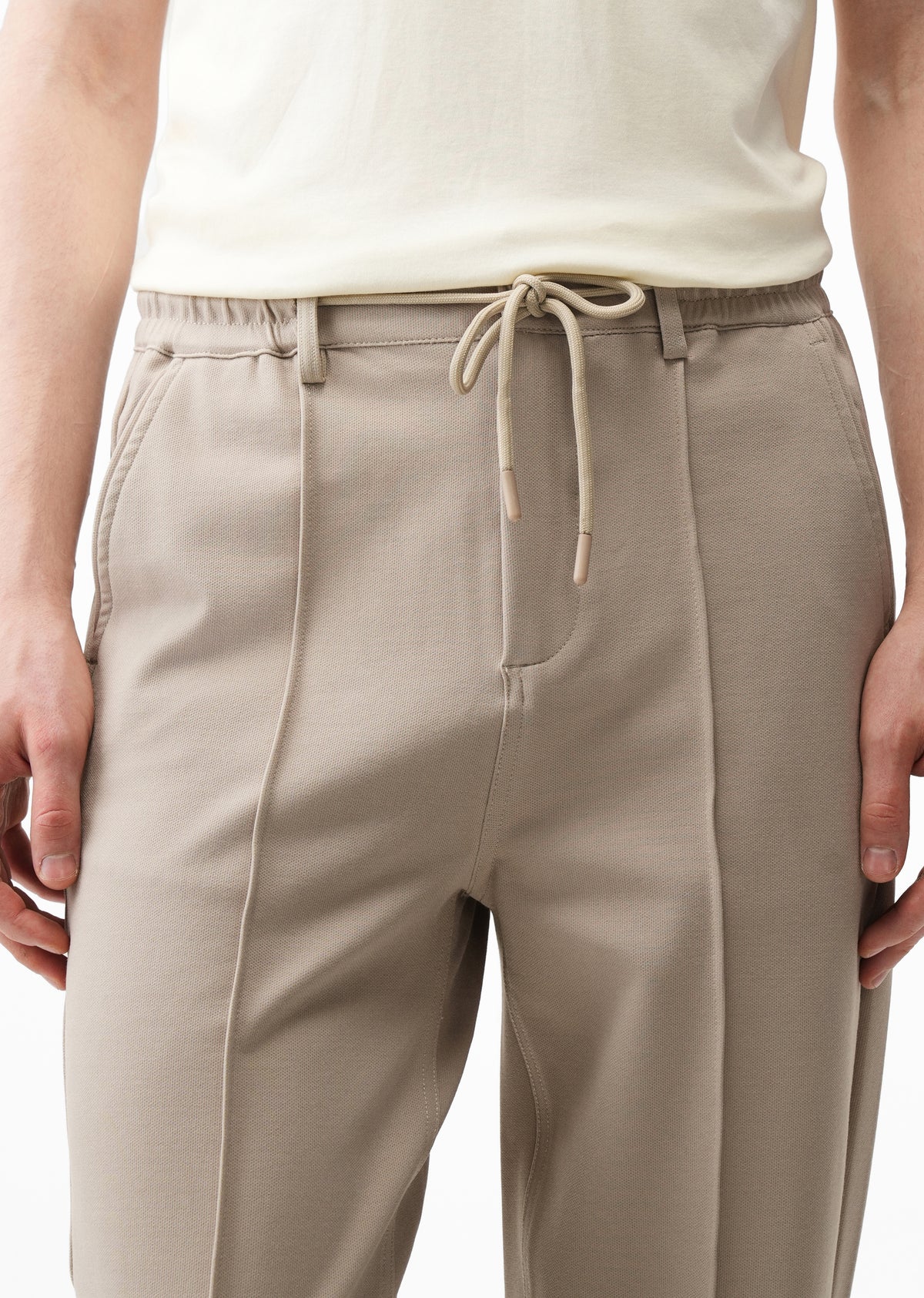 Taupe Relaxed Fit Drawstring Trouser