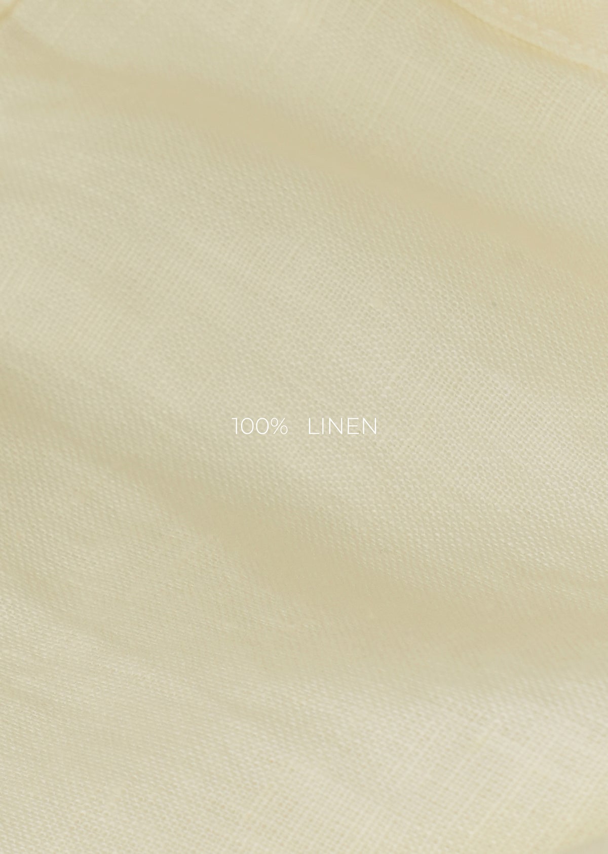 Light Yellow 100% Pure Linen Shirt