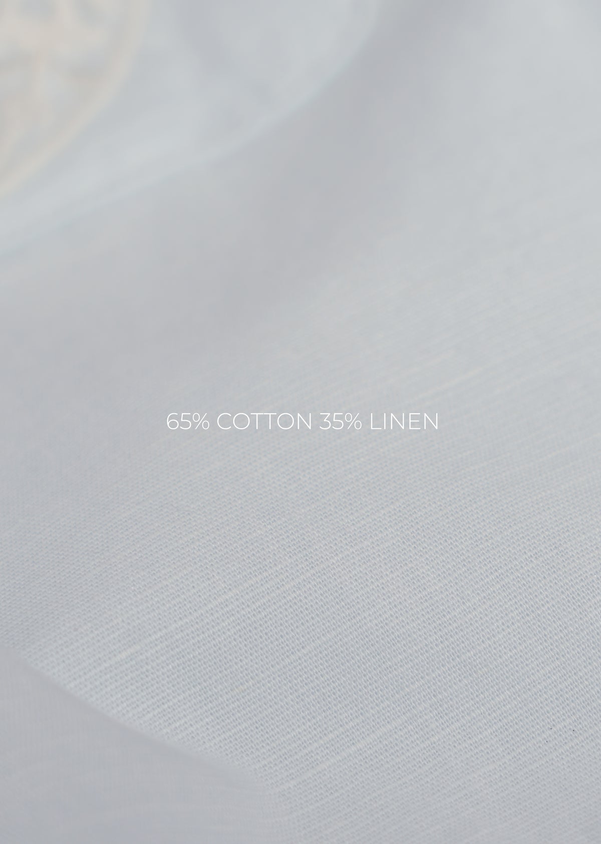Light Blue Pocket Embroidery Linen Shirt