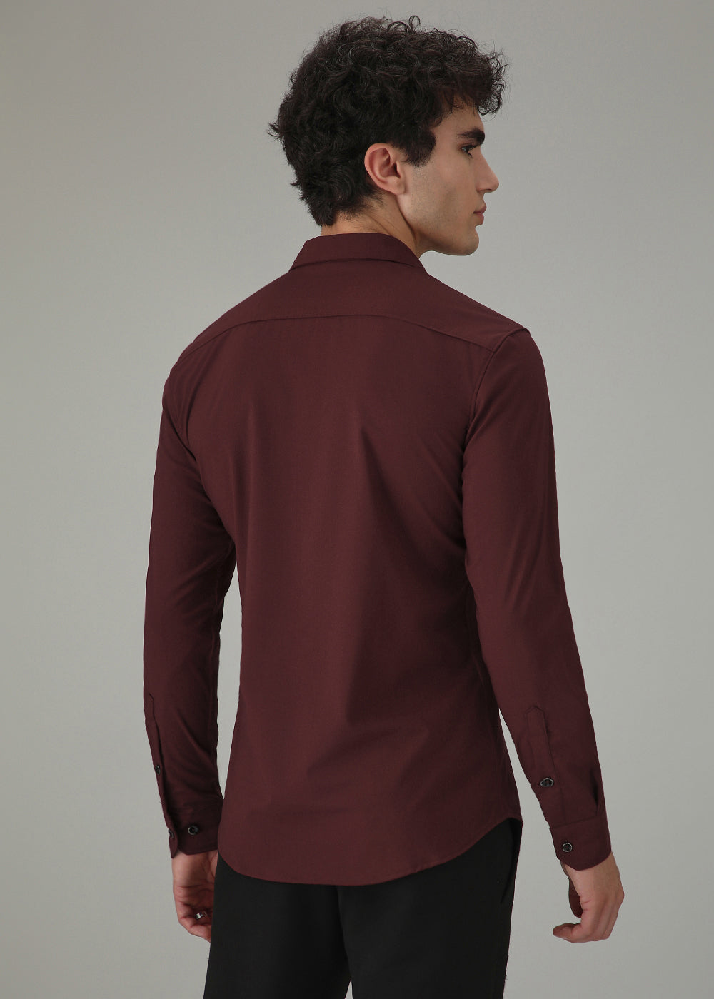 Mahogany Red Wrinkle Free Shirt