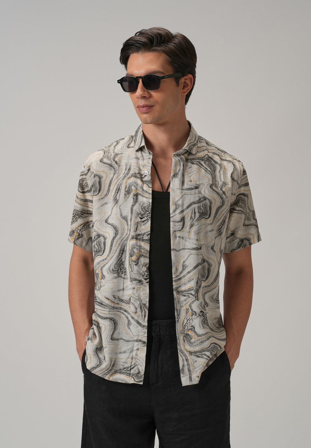 Marble Mirage Printed Shirt