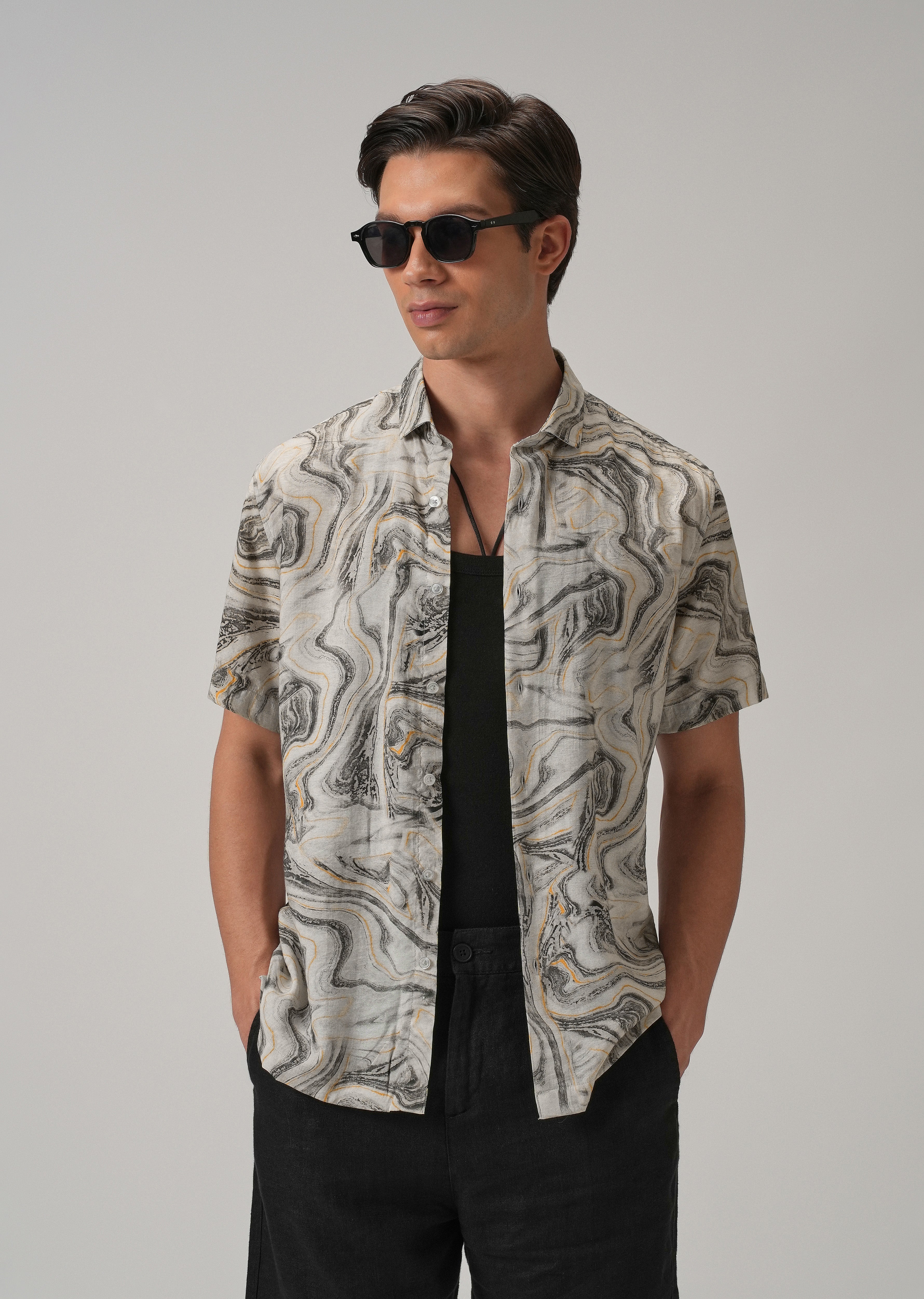 Marble Mirage Printed Shirt