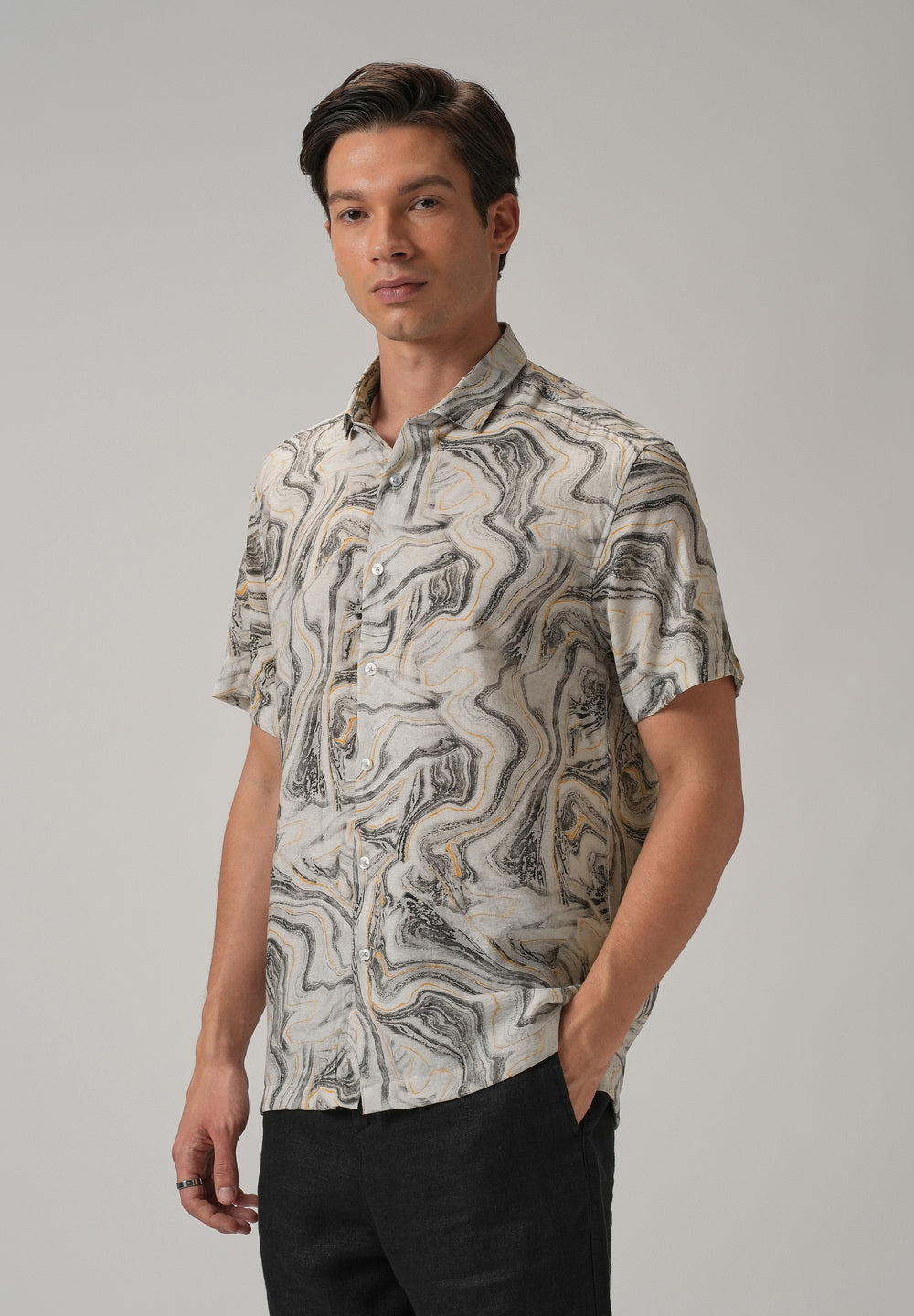 Marble Mirage Printed Shirt