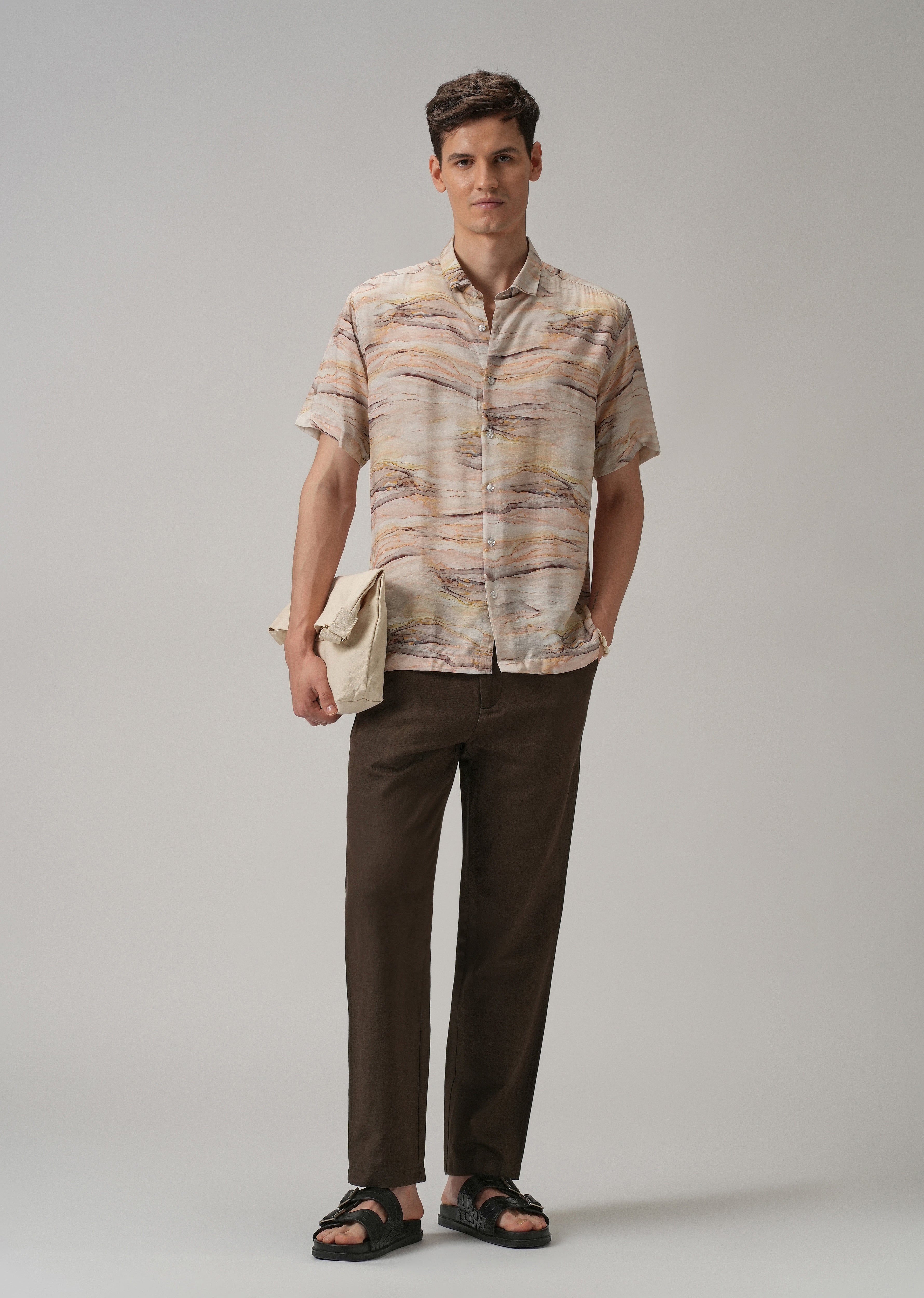 Marble Wash Printed Shirt