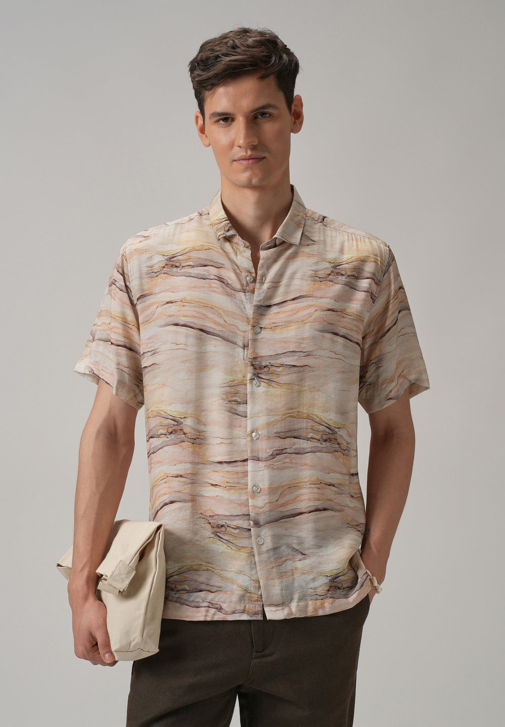 Marble Wash Printed Shirt
