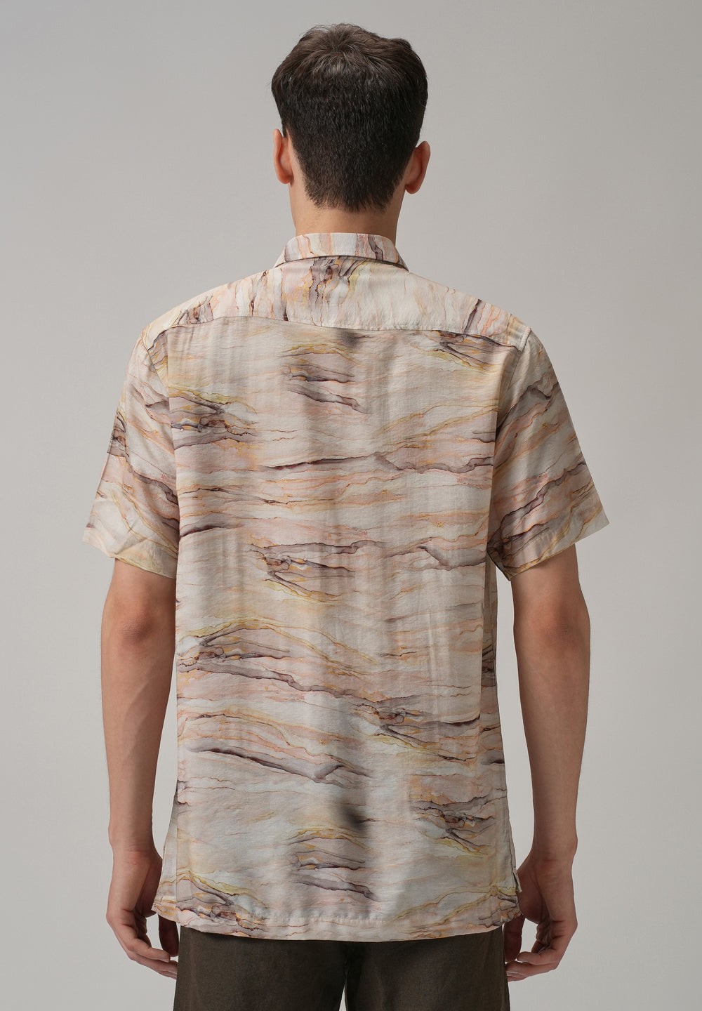 Marble Wash Printed Shirt