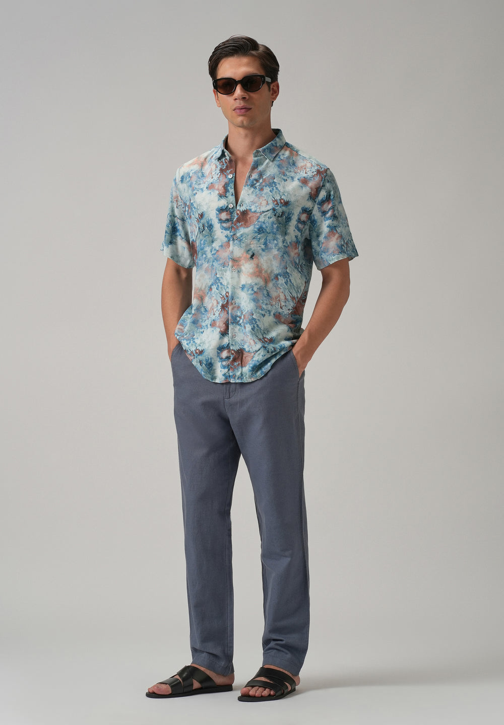 Marbleized Half Sleeve shirt