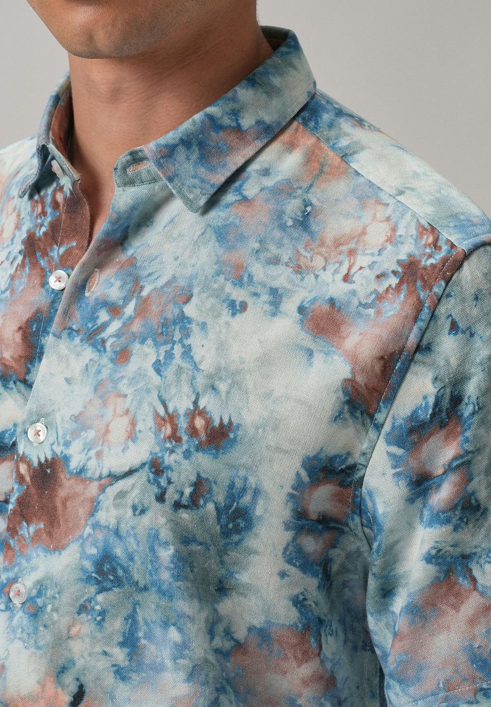 Marbleized Half Sleeve shirt