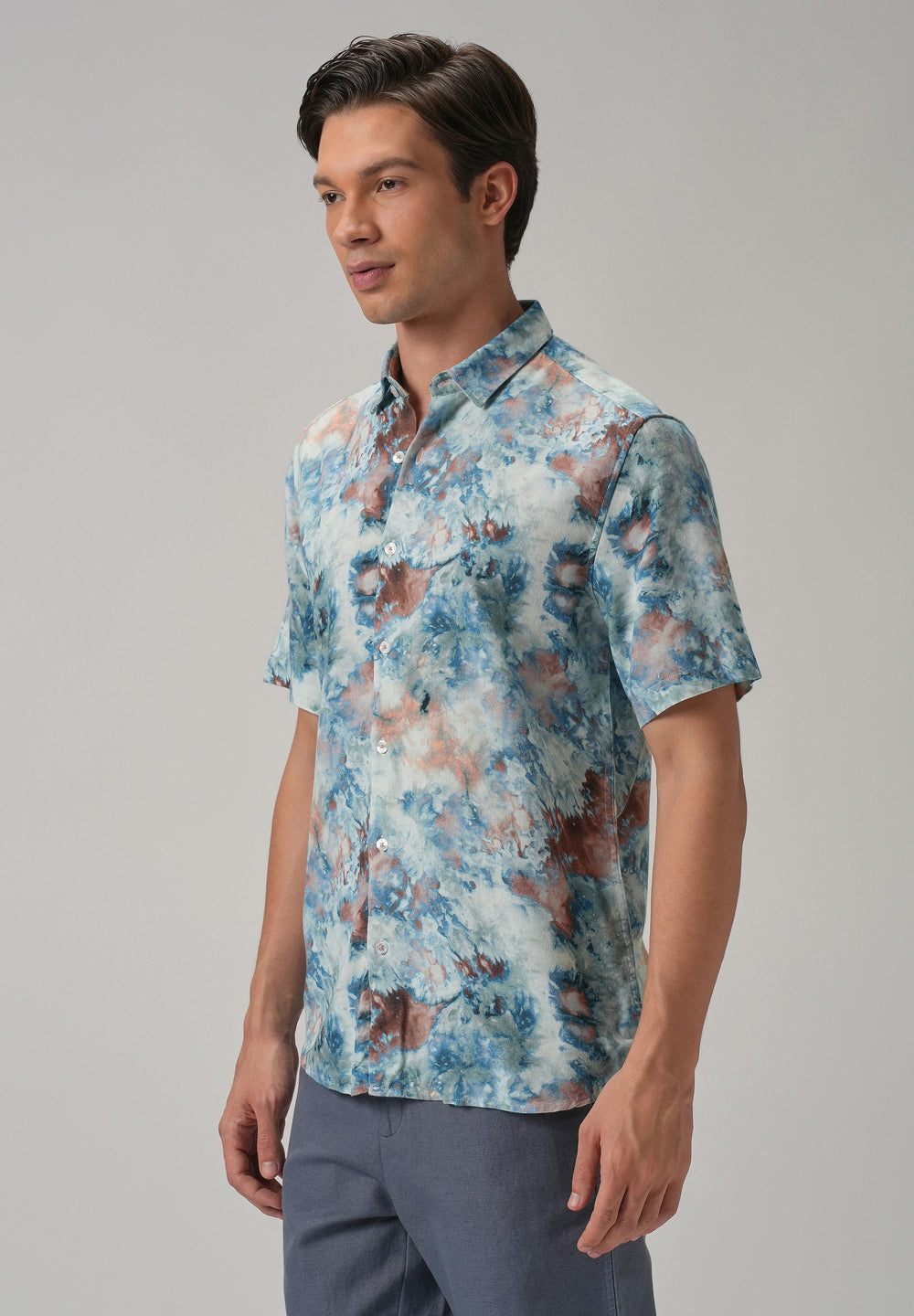 Marbleized Half Sleeve shirt