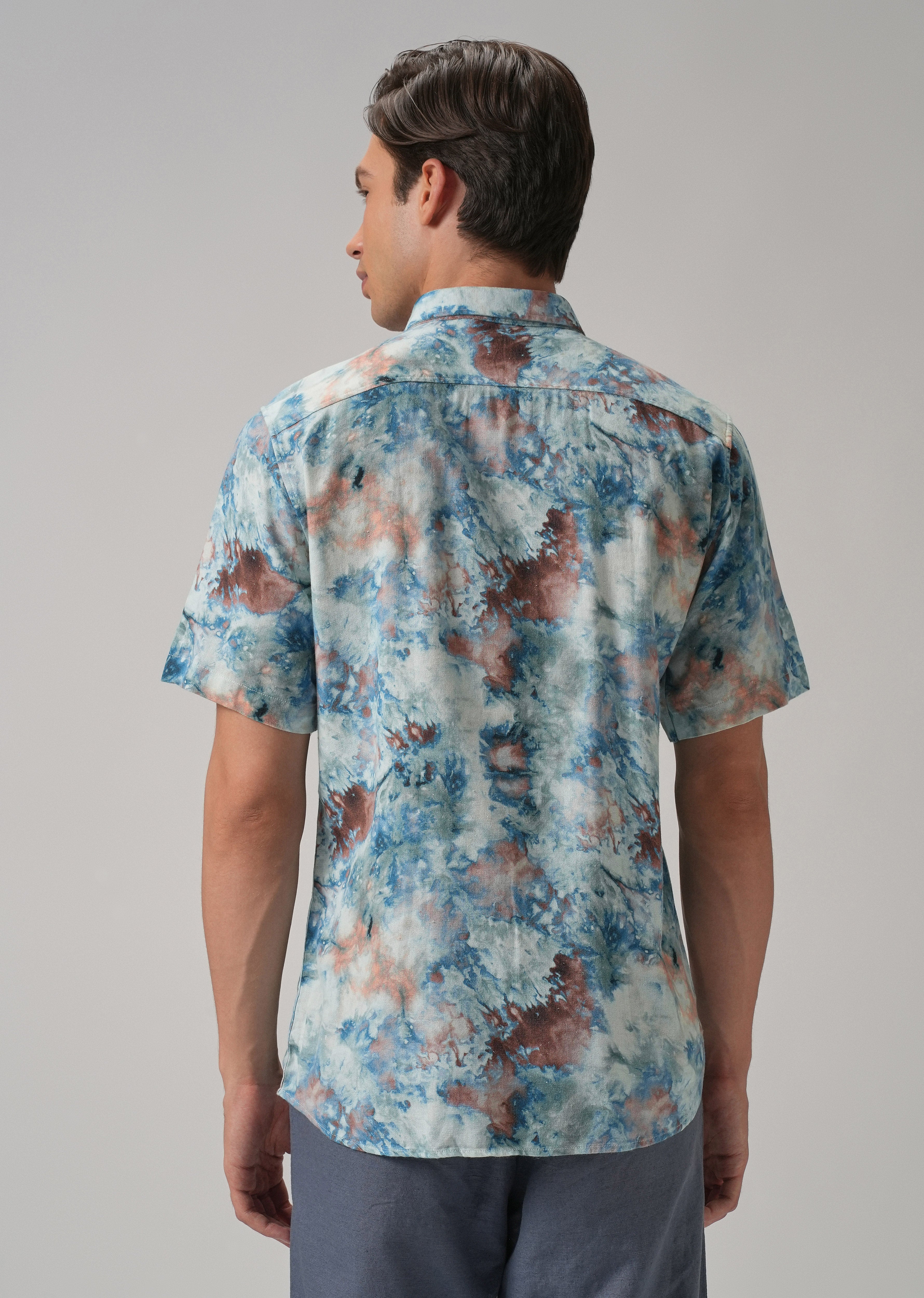 Marbleized Half Sleeve shirt