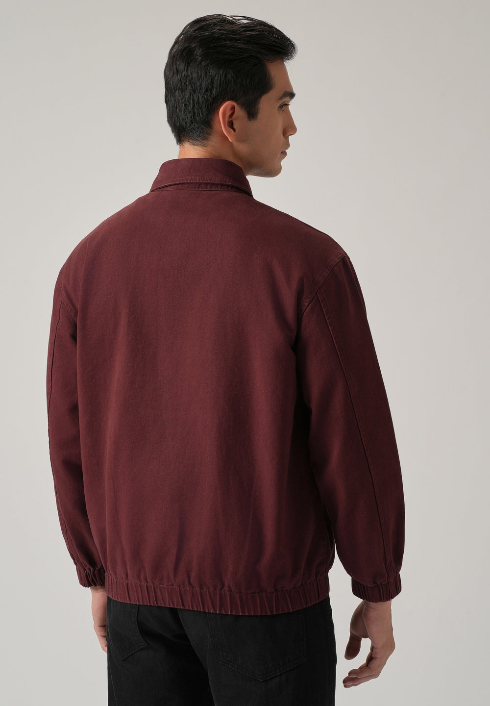 Maroon Zip-Up Jacket