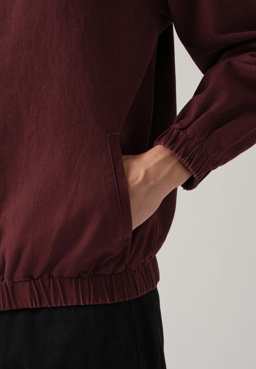 Maroon Zip-Up Jacket