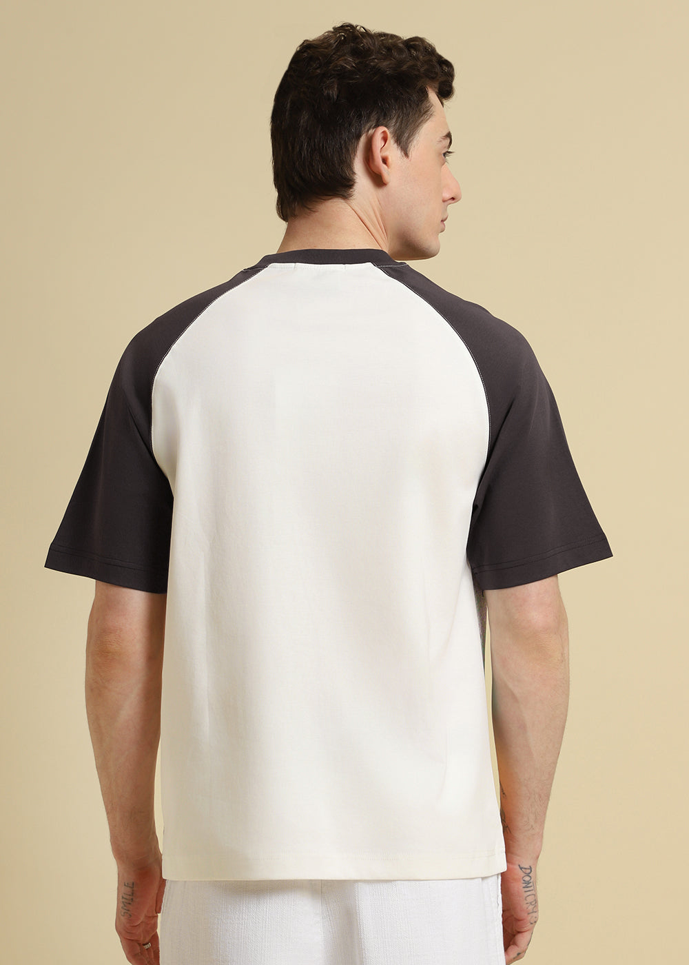 Marvellous Raglan Sleeve Violet Oversized T-shirt