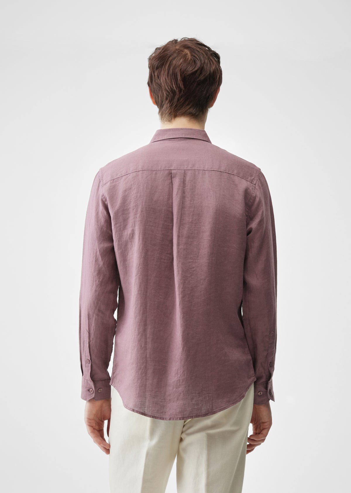 Mauve 100% Pure Linen Shirt