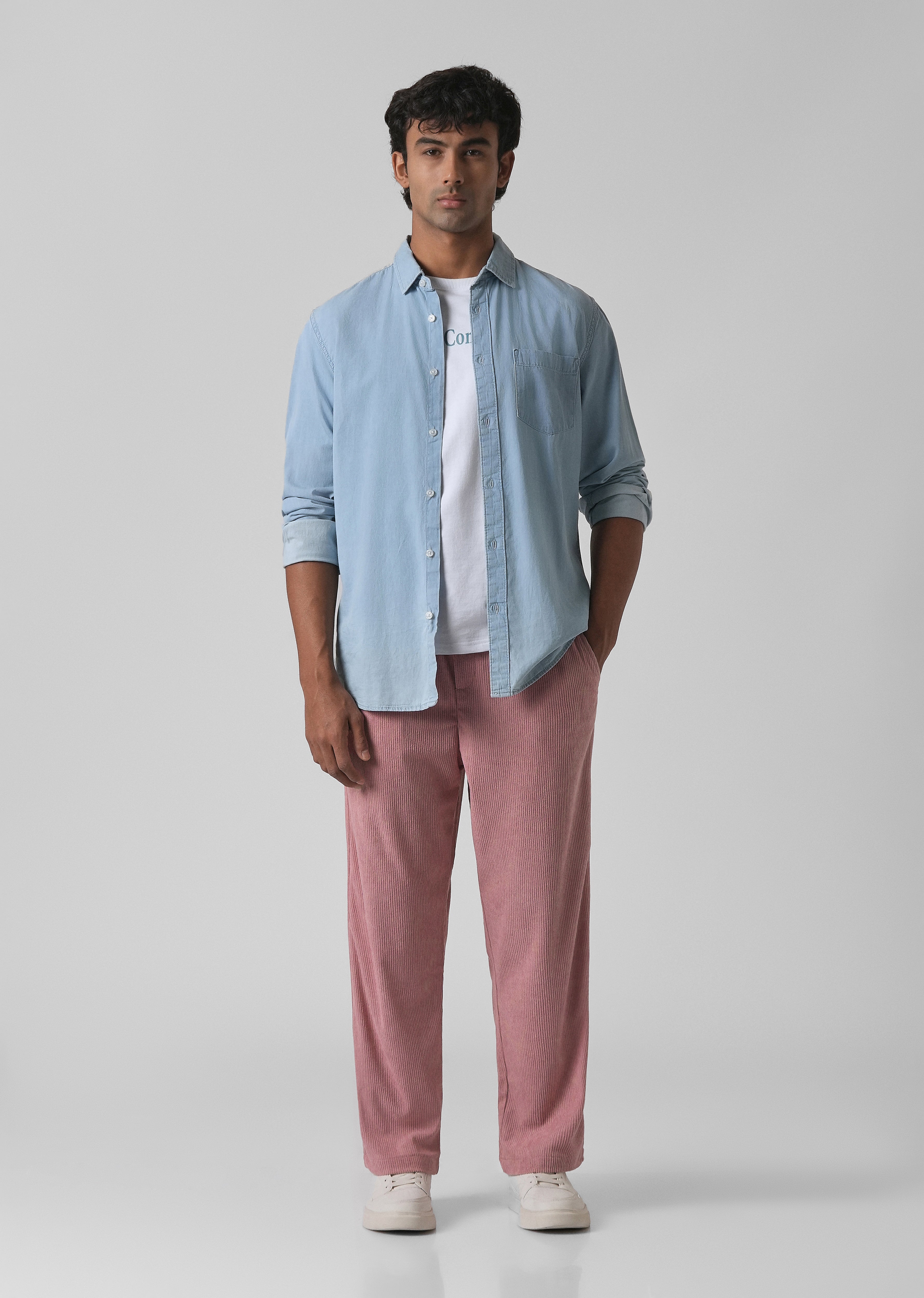Mauve Pink Corduroy Pants
