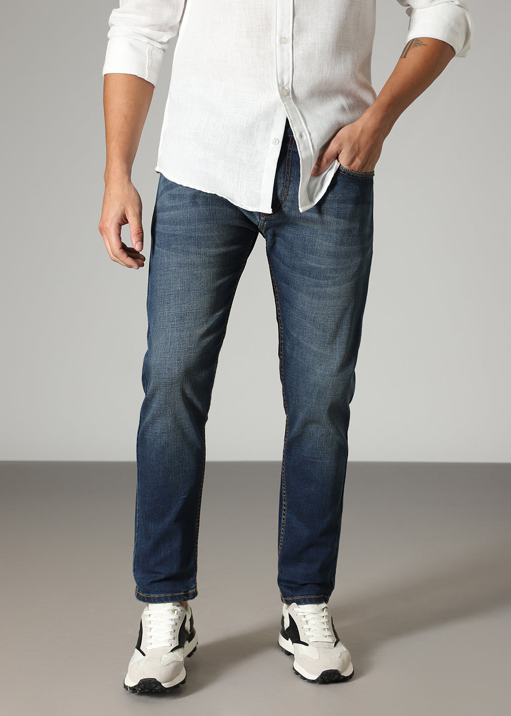 Mid Wash Slim fit Jeans