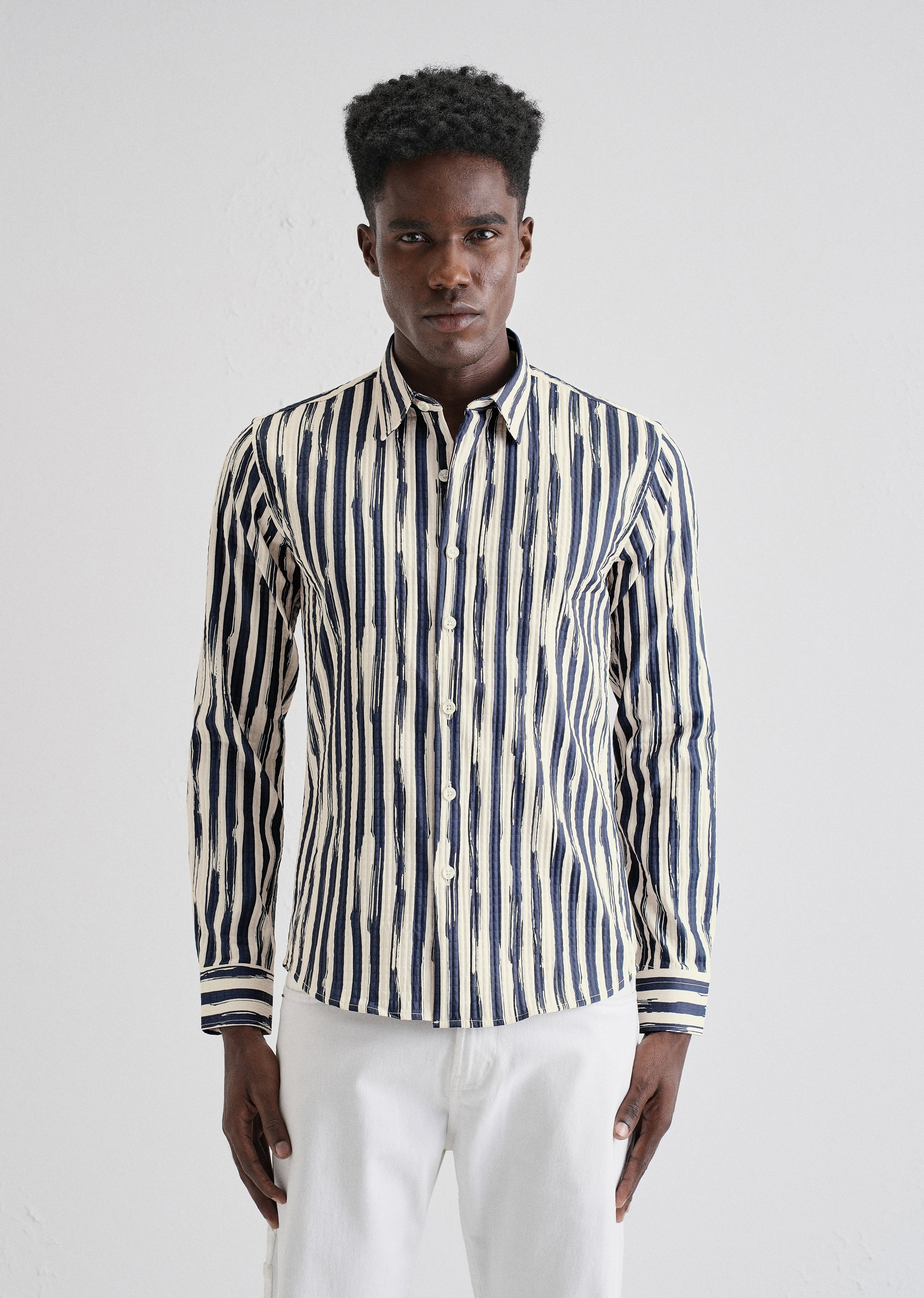 Midnight Stroke Puff Shirt