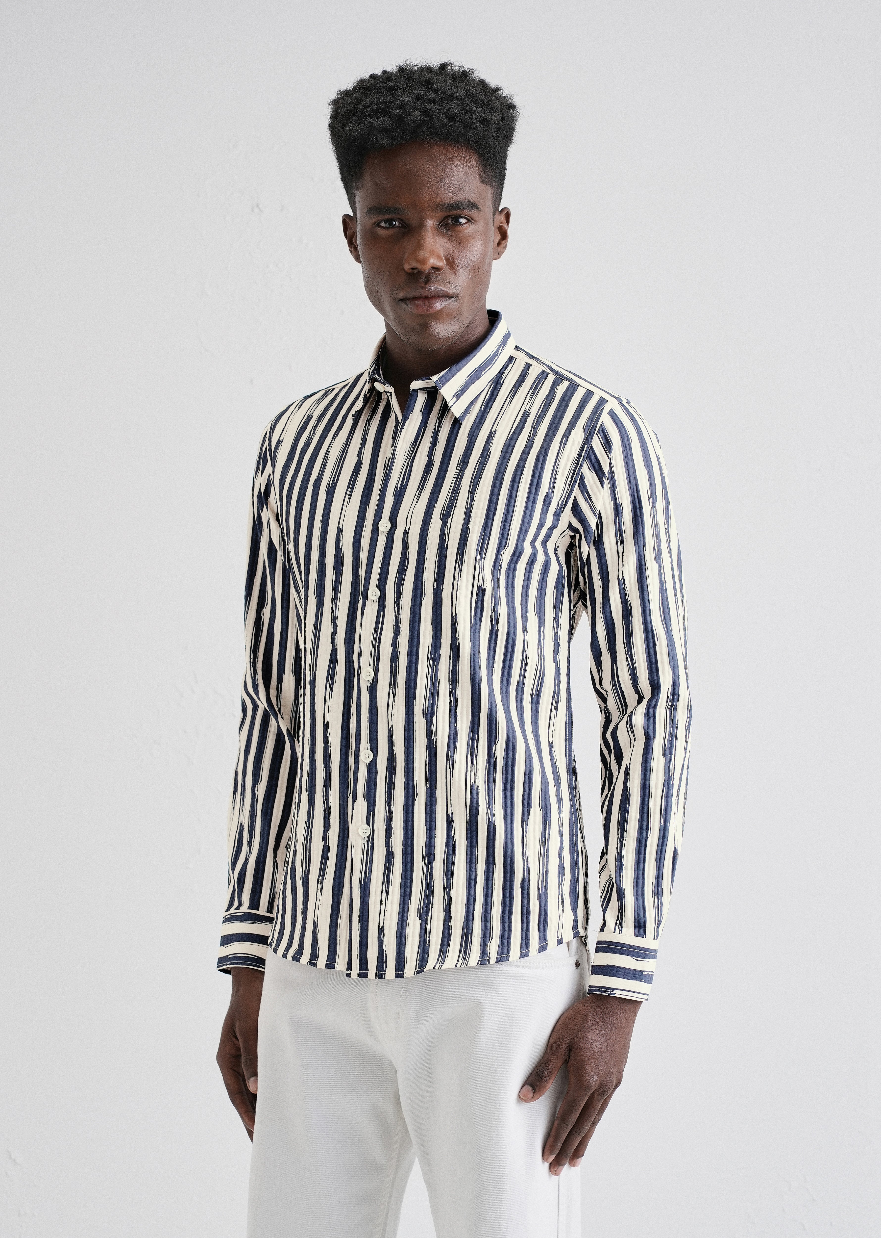 Midnight Stroke Puff Shirt