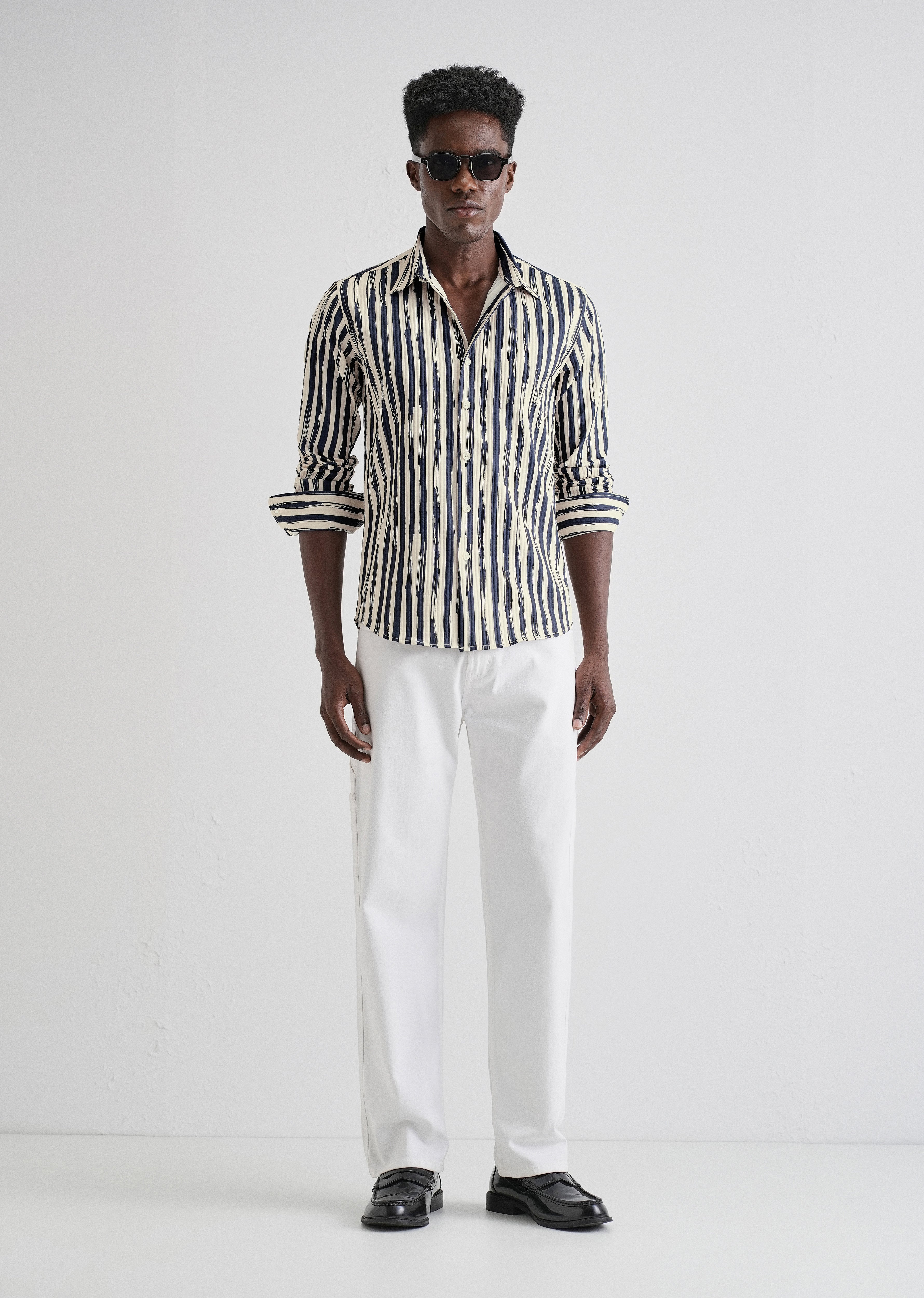 Midnight Stroke Puff Shirt