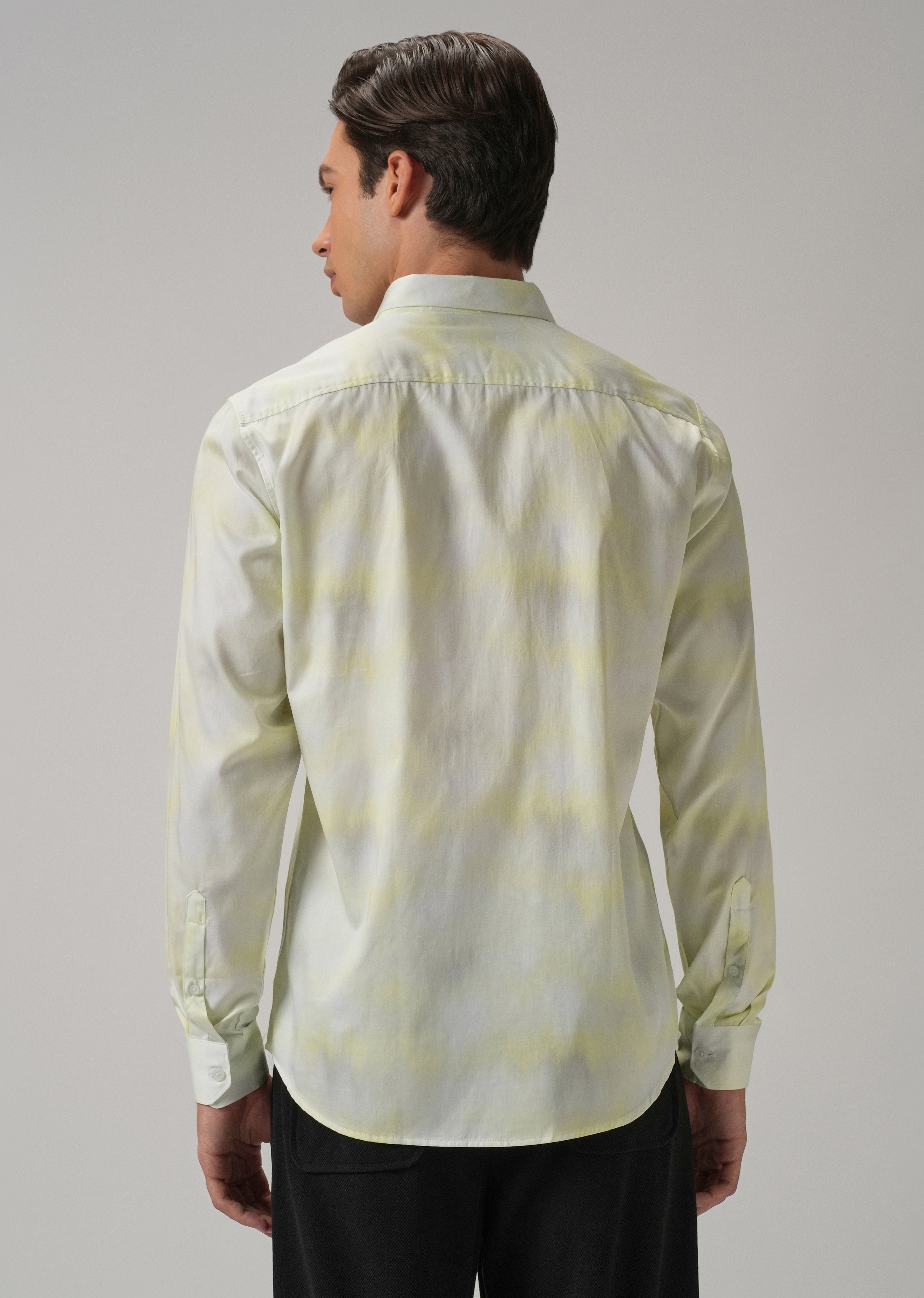Mint Soft Hued Printed Shirt