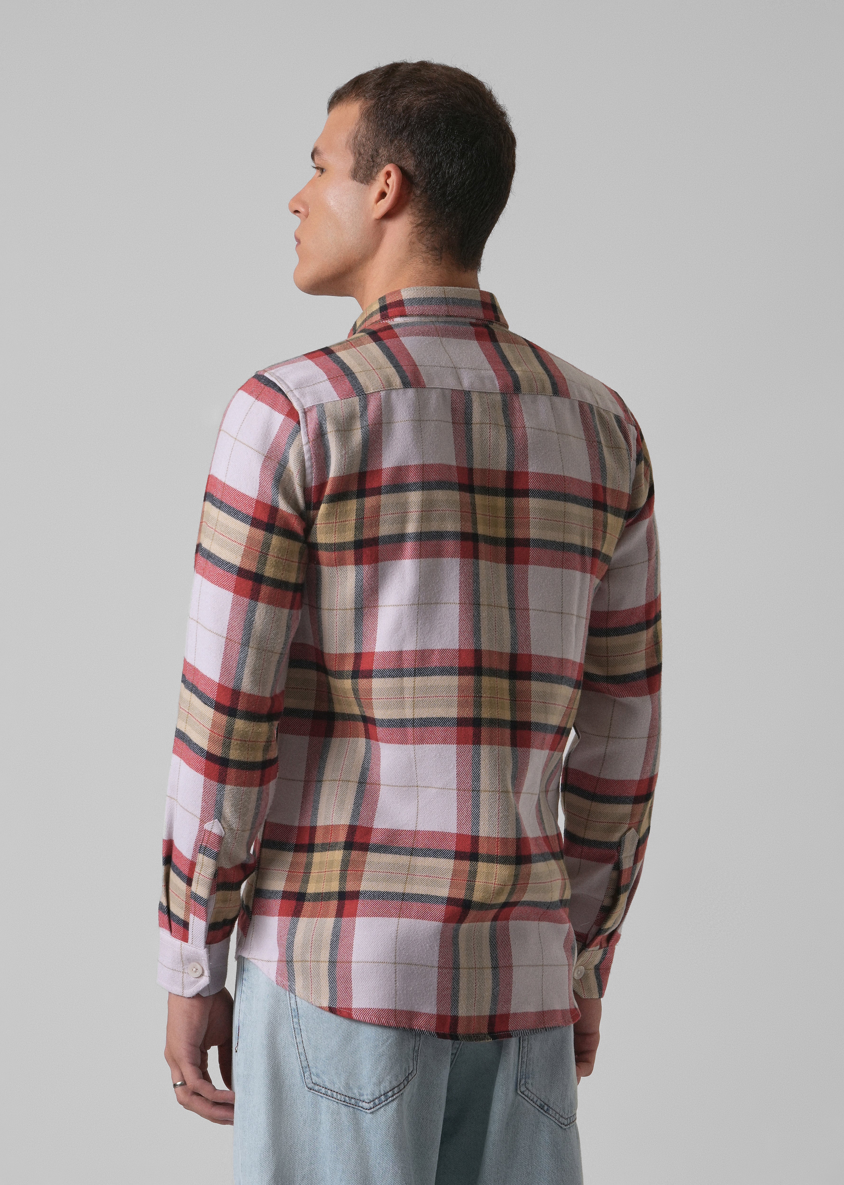 Modern Brushed Cotton Check Shirt