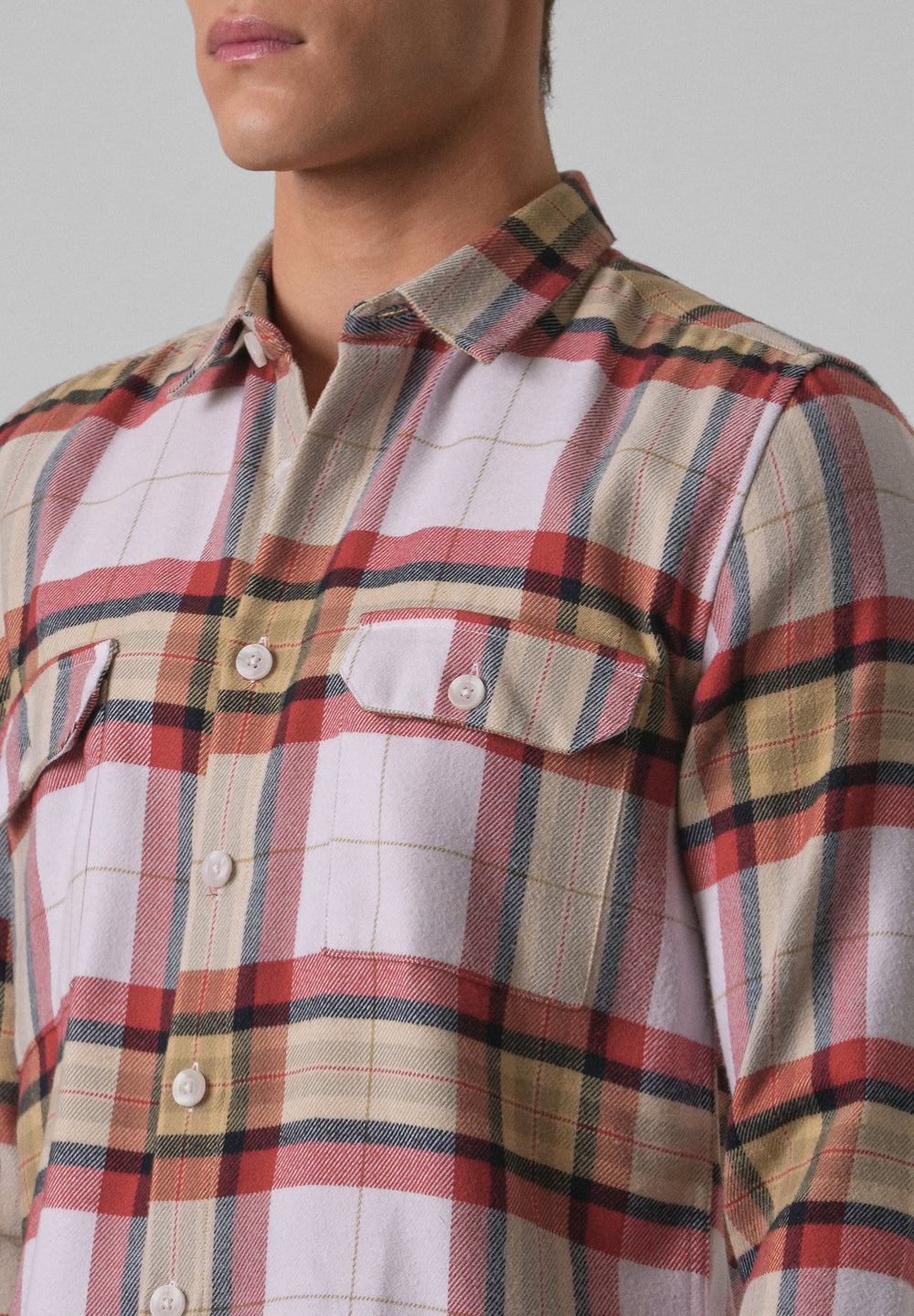 Modern Brushed Cotton Check Shirt