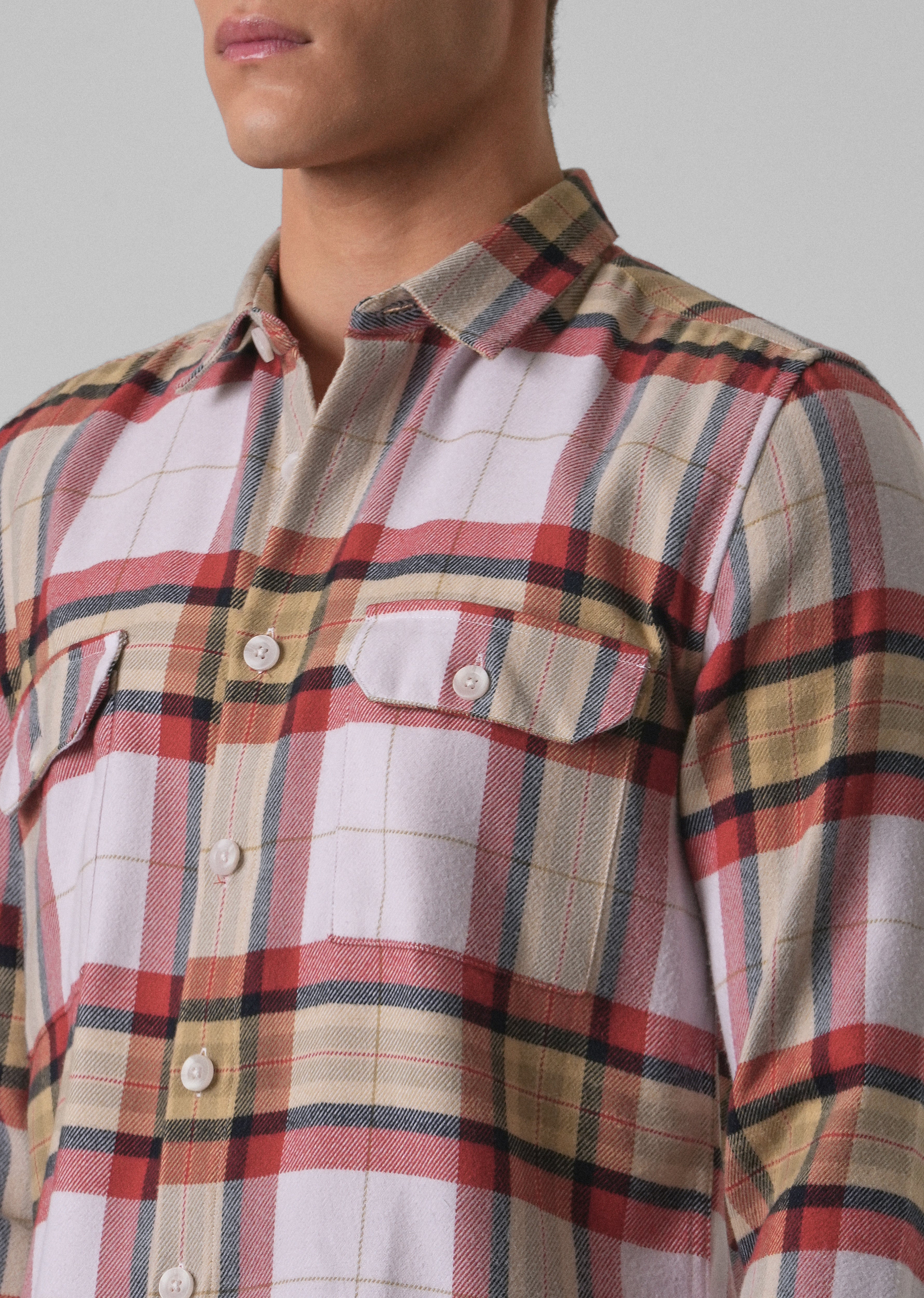 Modern Brushed Cotton Check Shirt