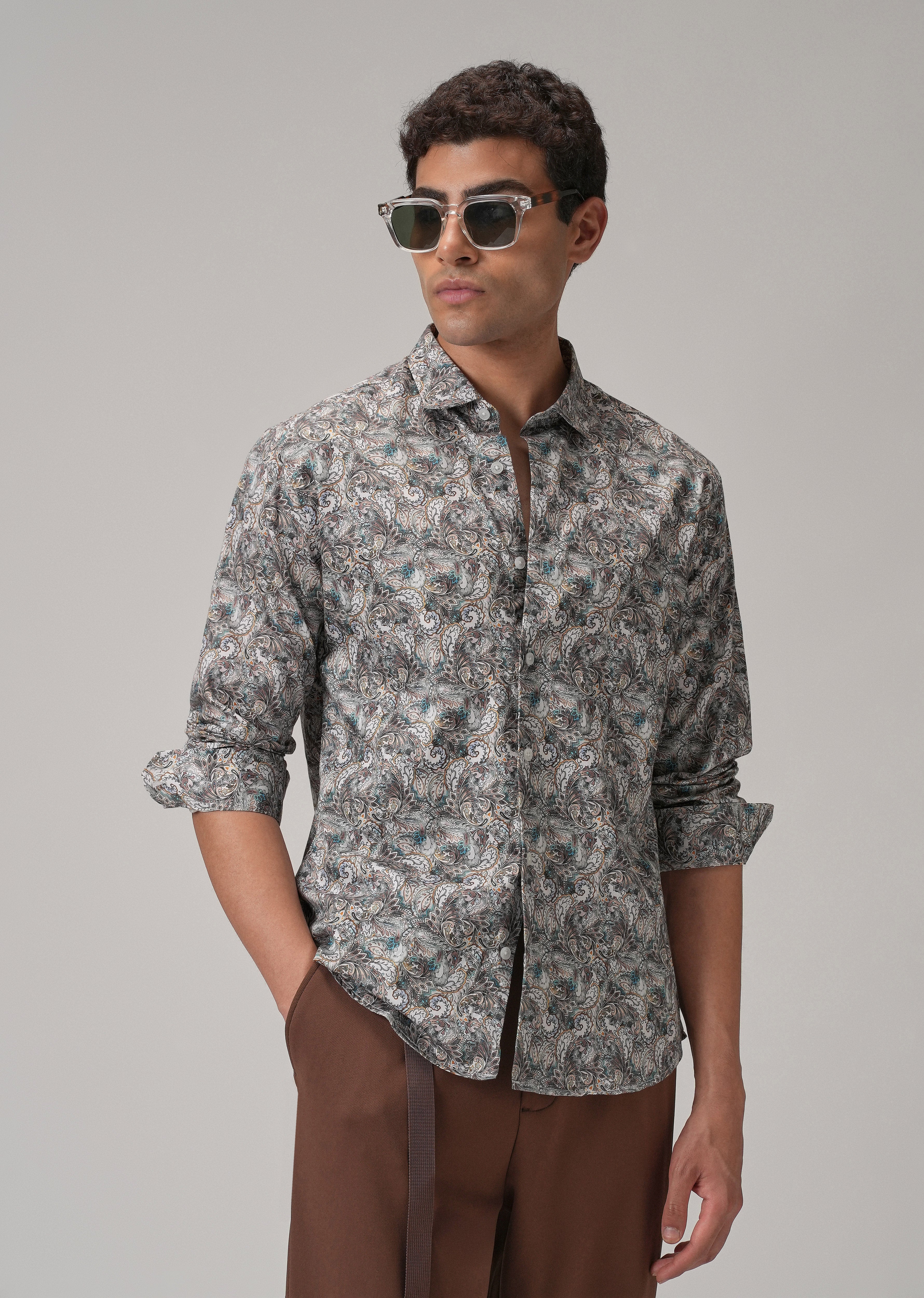 Modern Paisley Printed Shirt