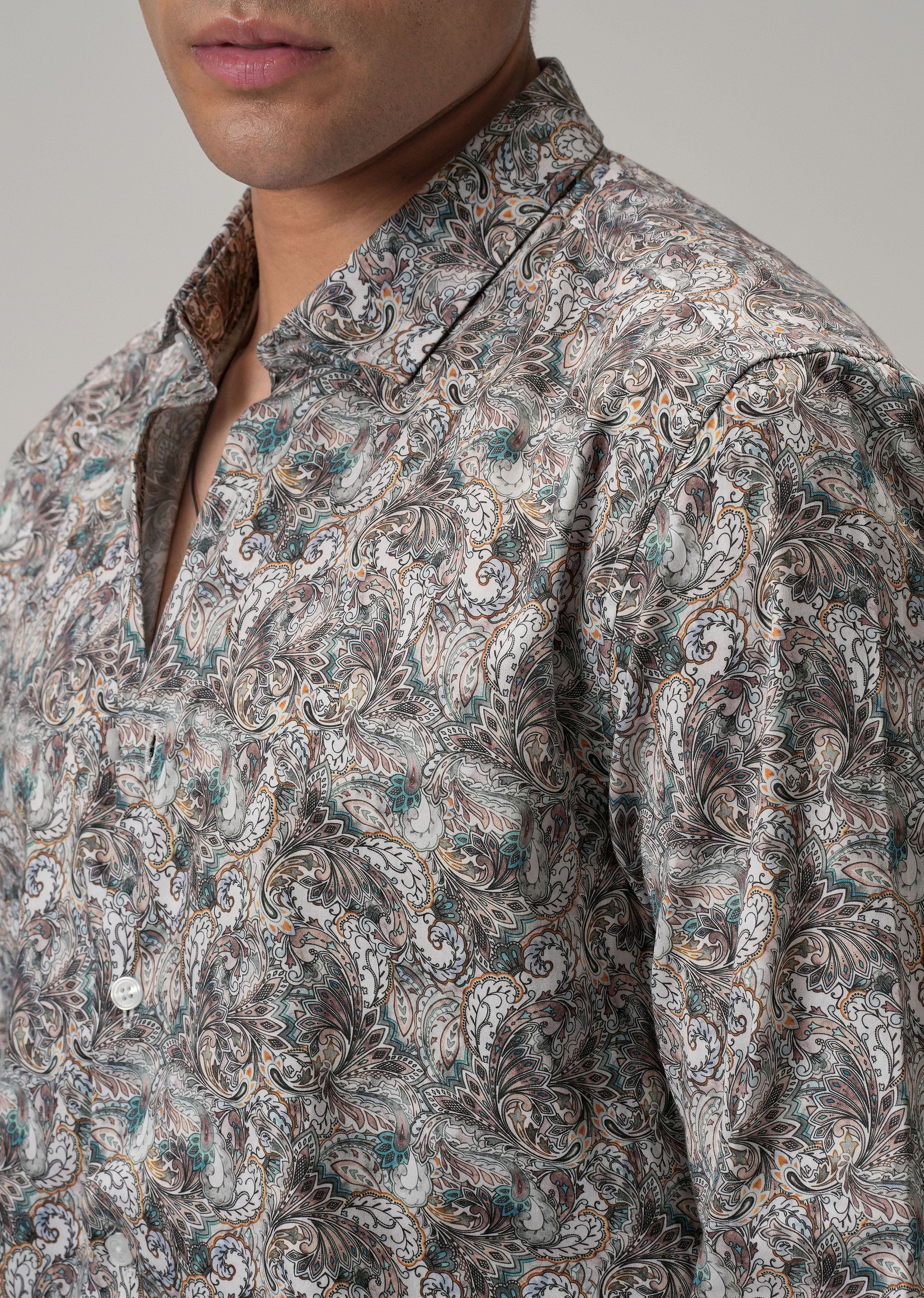 Modern Paisley Printed Shirt