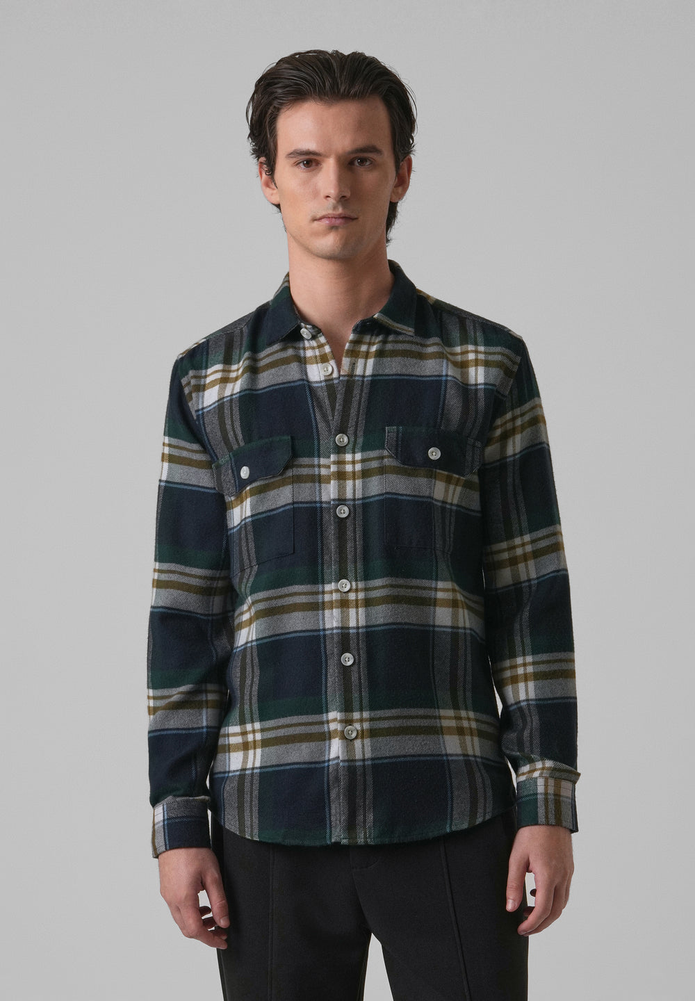 Modest Brushed Cotton Check Shirt