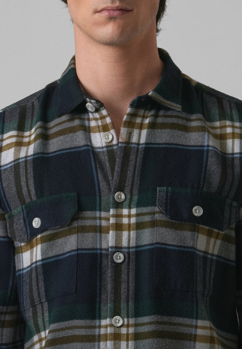 Modest Brushed Cotton Check Shirt