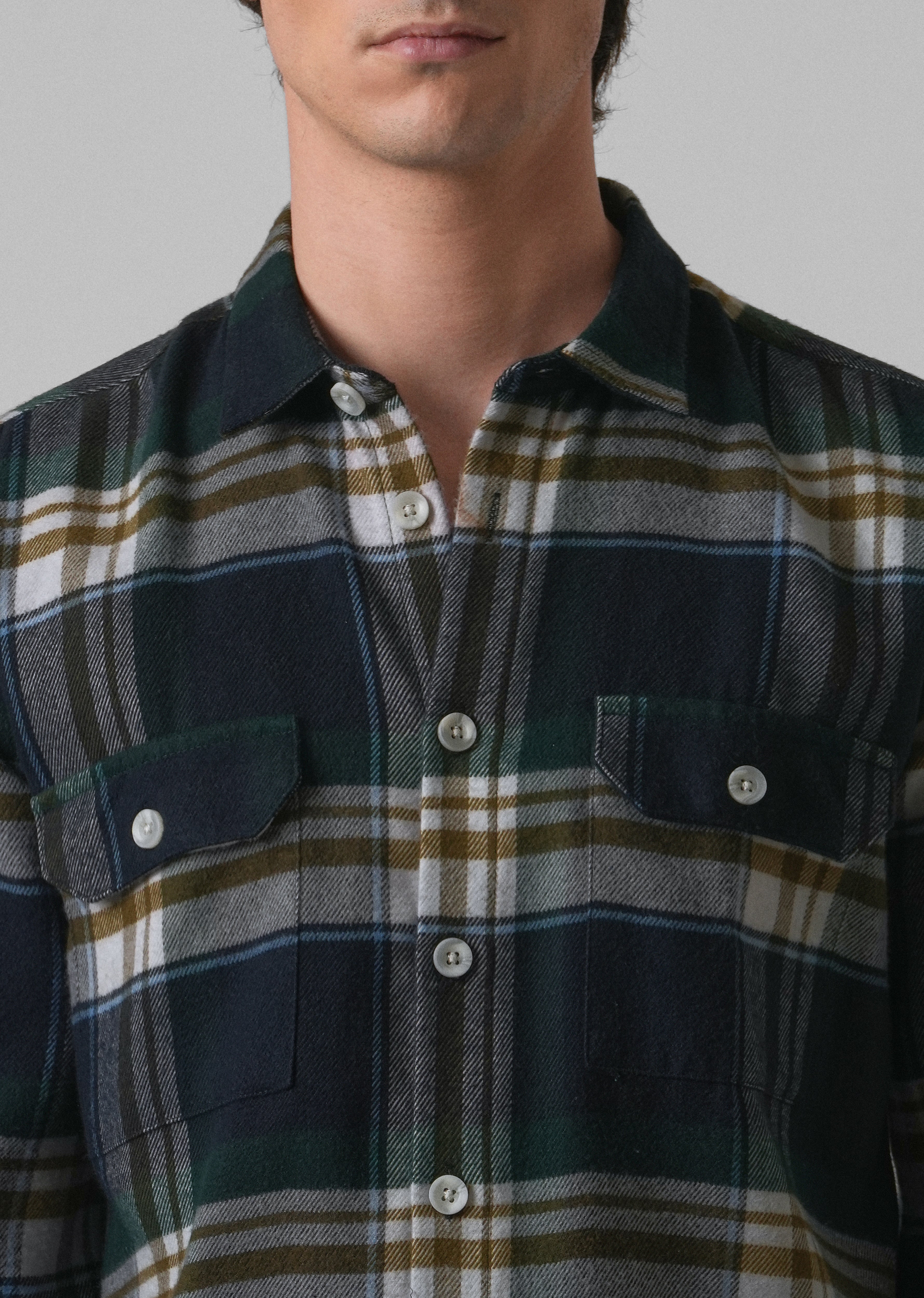 Modest Brushed Cotton Check Shirt
