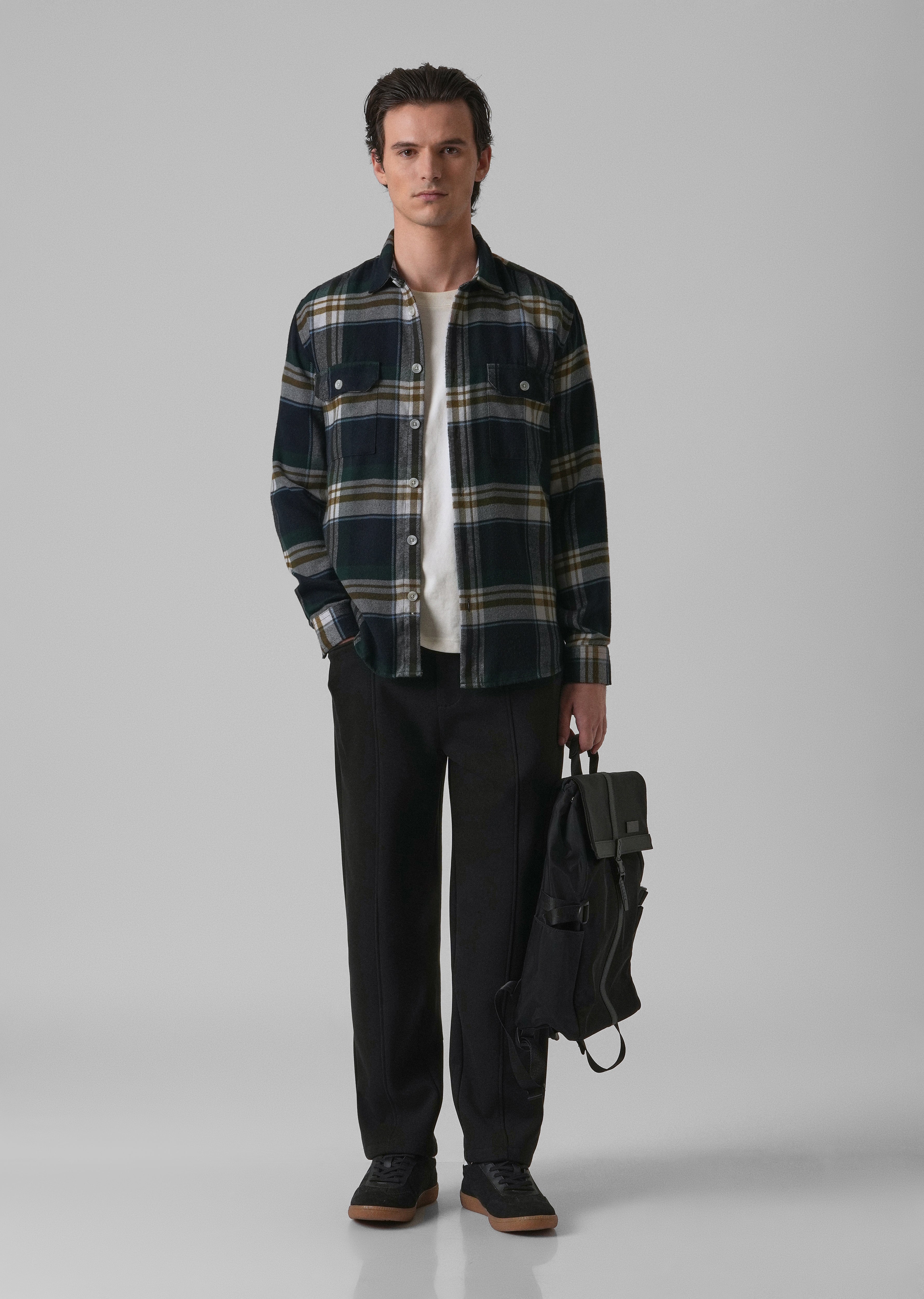 Modest Brushed Cotton Check Shirt