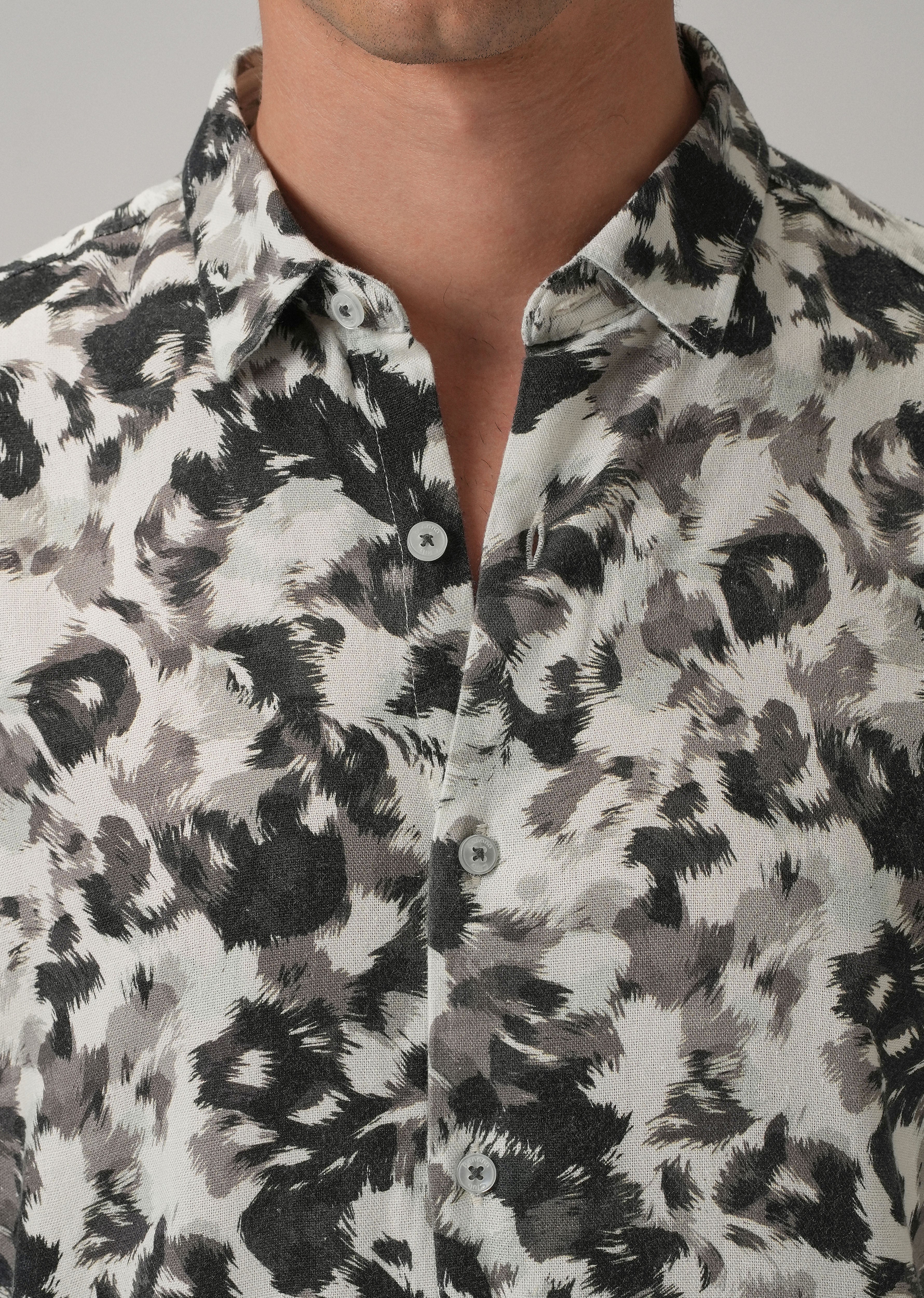 Monochrome Ethereal Half Sleeve shirt
