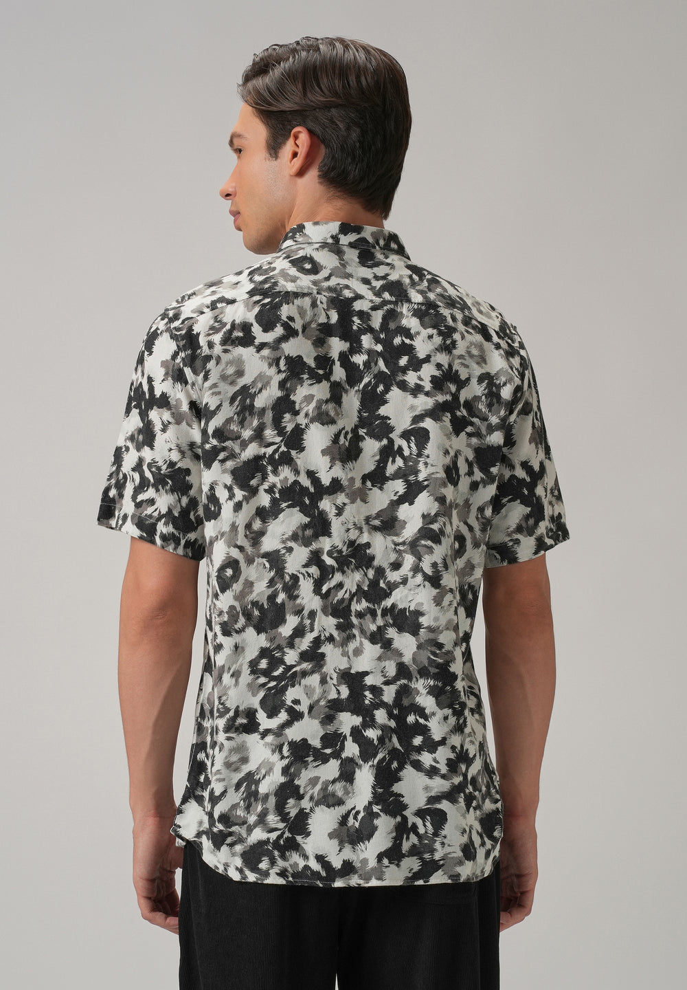 Monochrome Ethereal Half Sleeve shirt