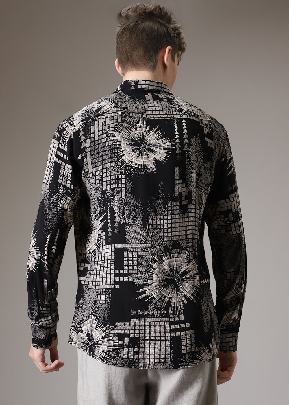 Monochrome Prism Feather Shirt