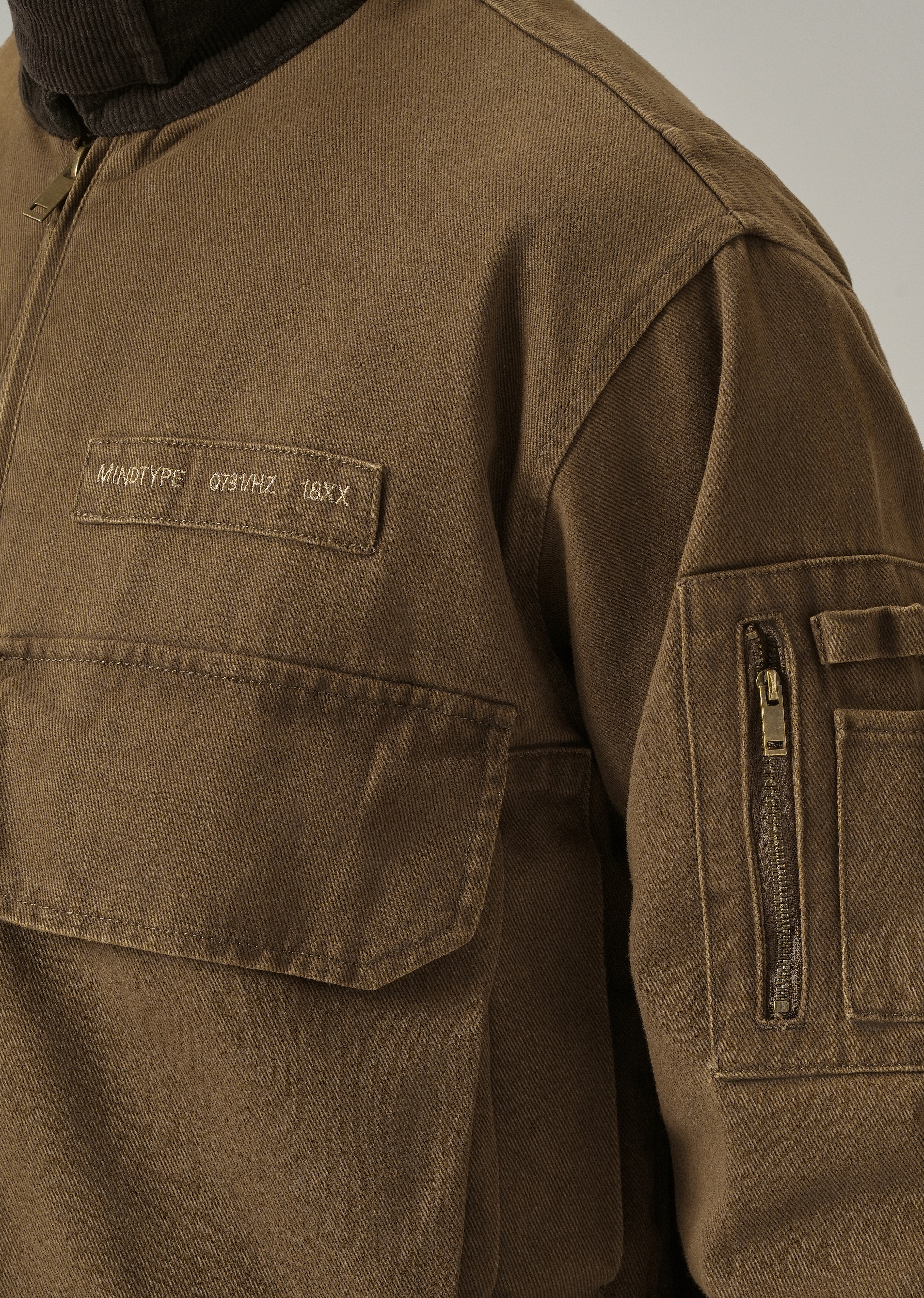 Brown Multi-Pocket Jacket