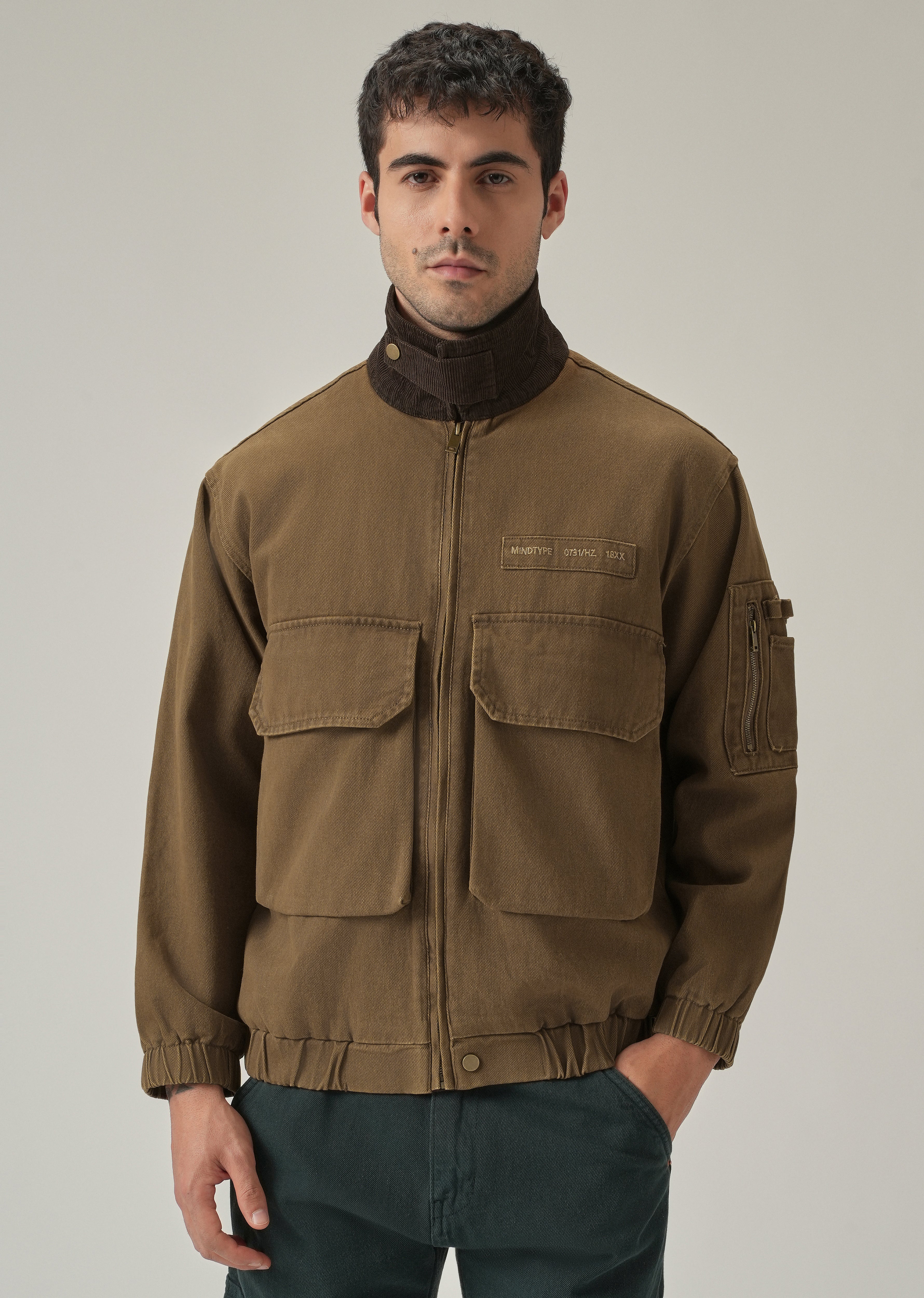 Brown Multi-Pocket Jacket