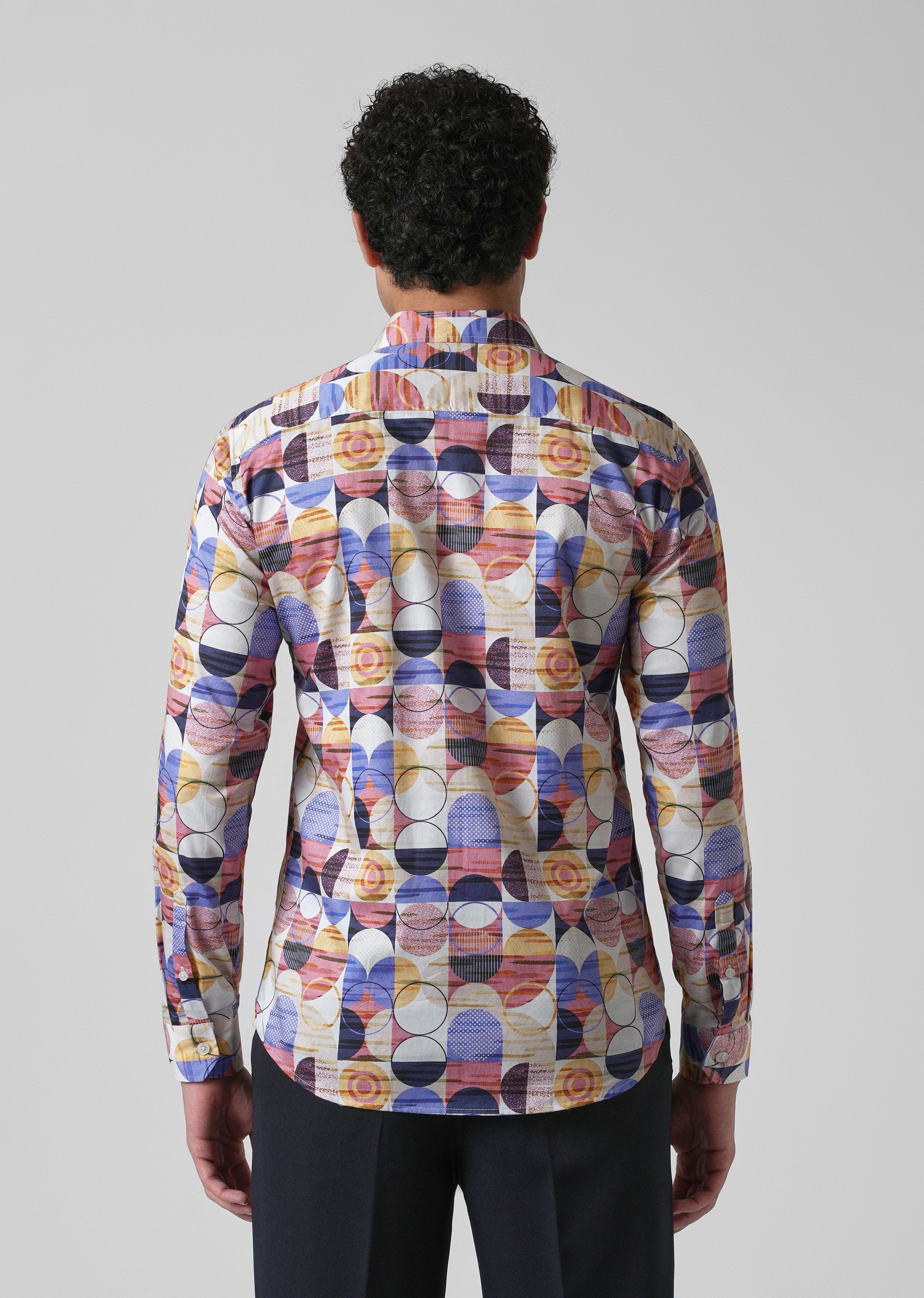 Multi Geometric Print Shirt