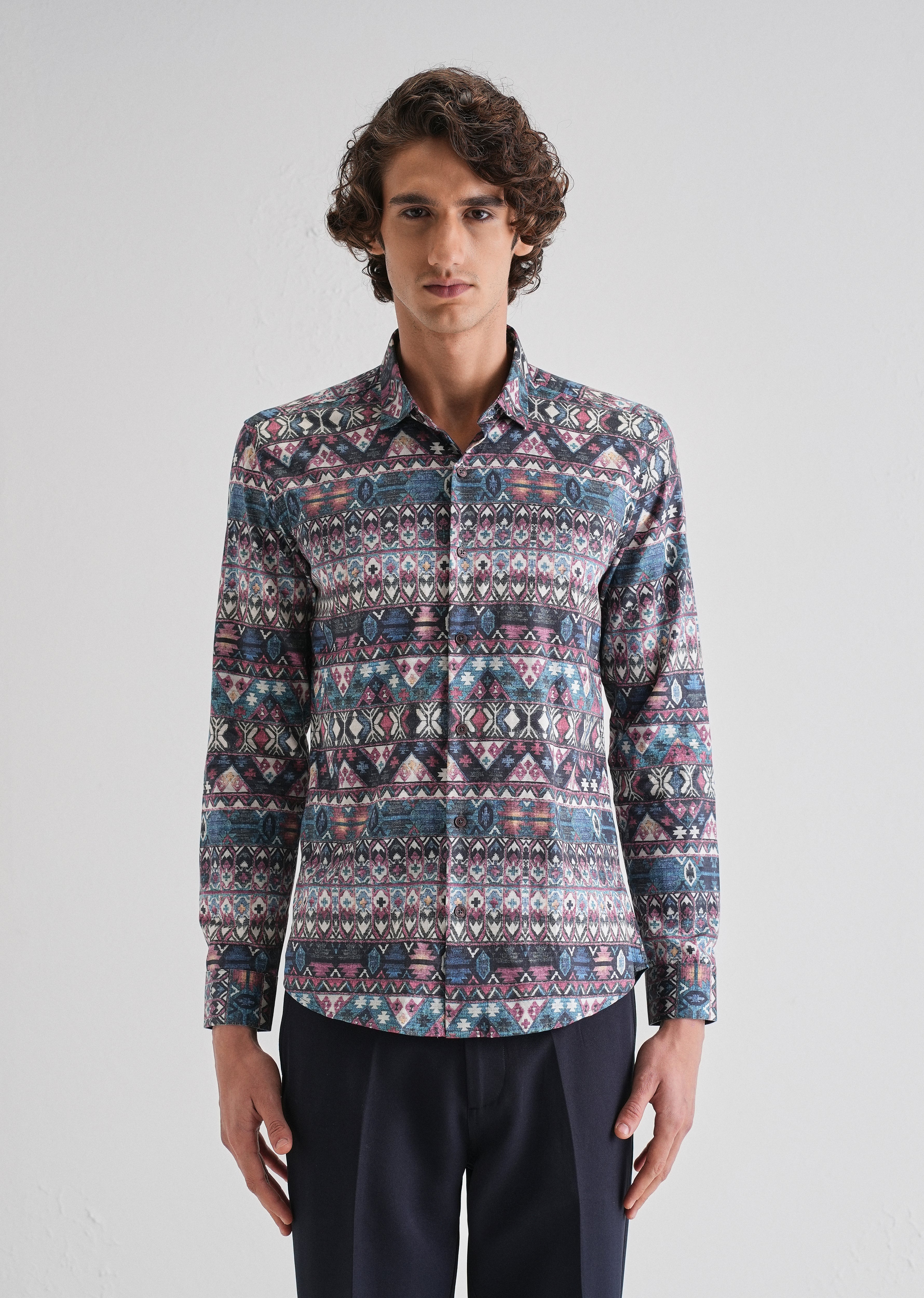 Multi Printed Full-Sleeves Shirt