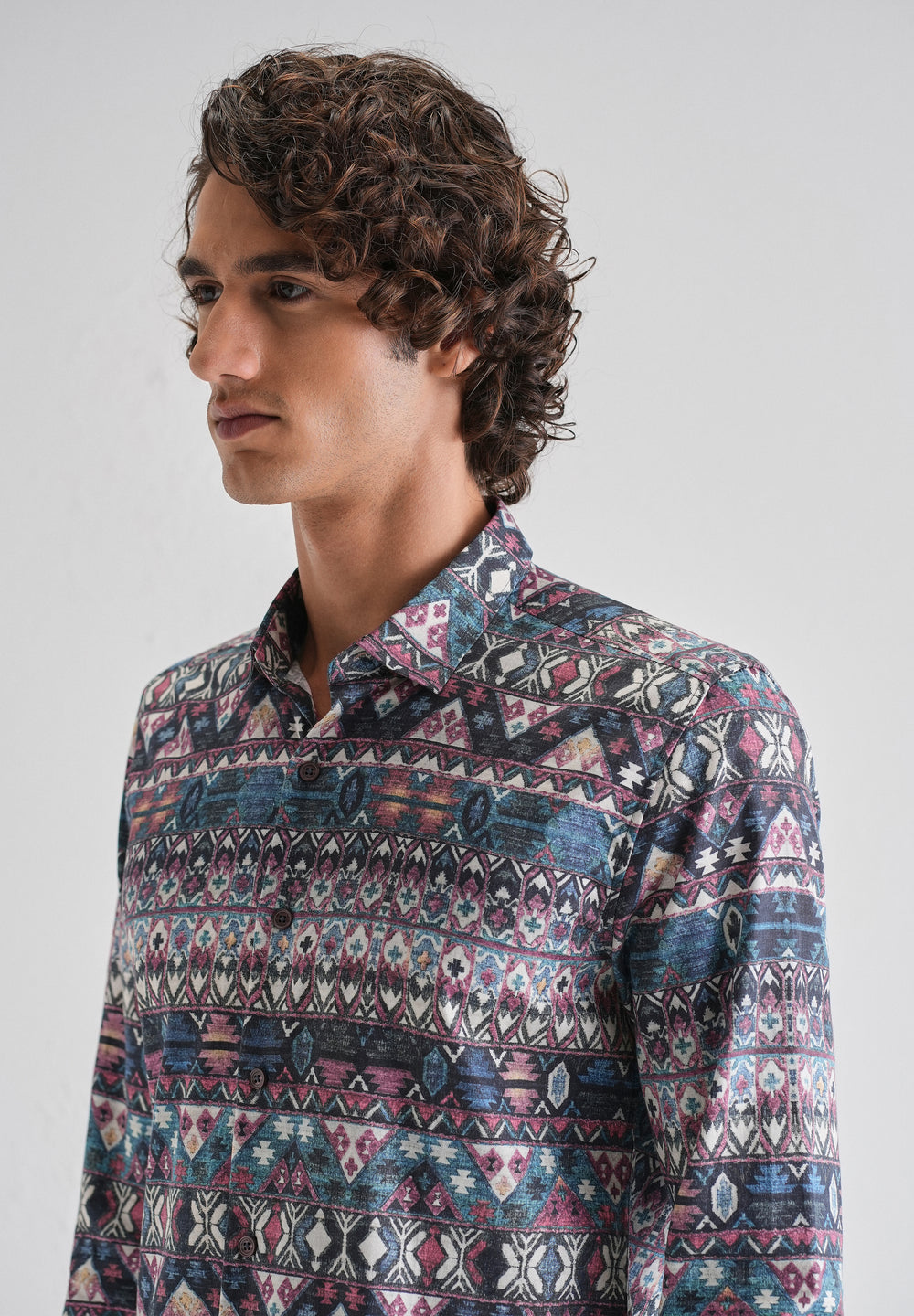 Multi Printed Full-Sleeves Shirt