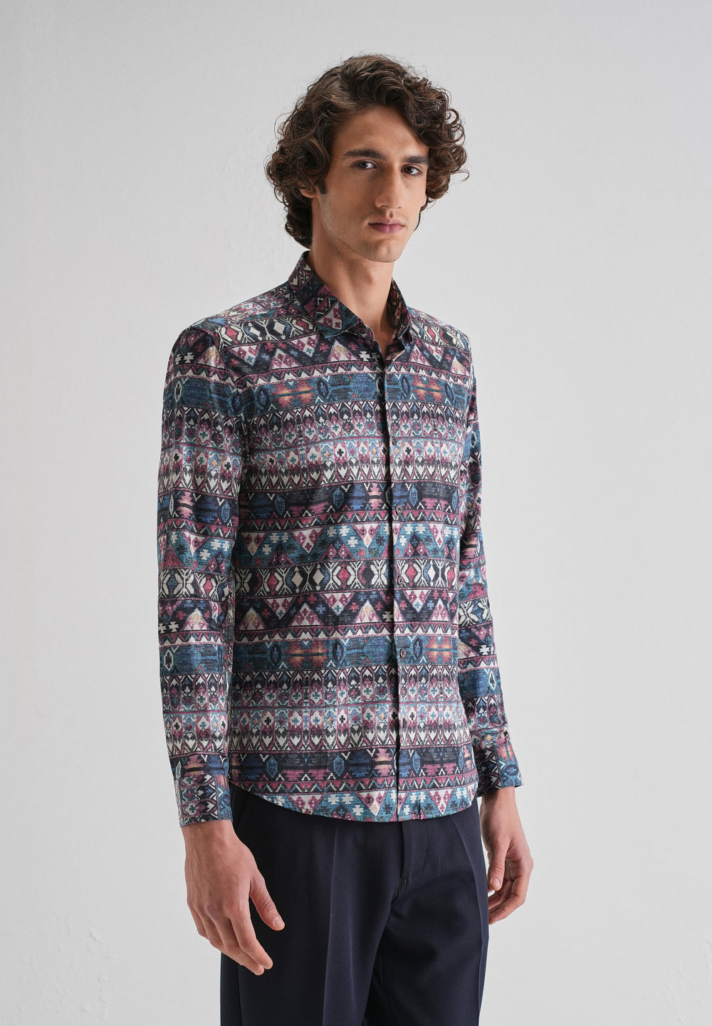 Multi Printed Full-Sleeves Shirt