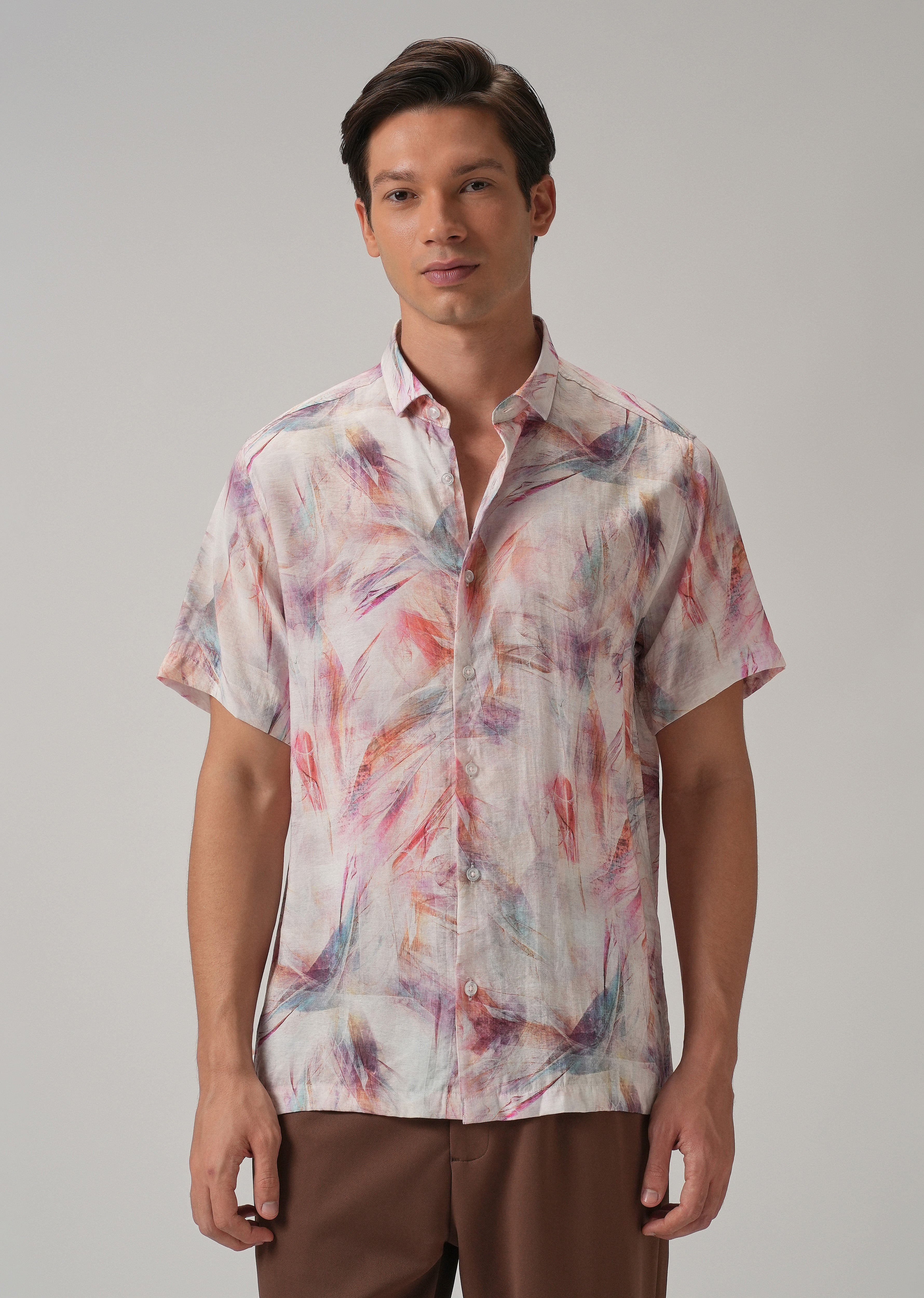 Multi Stroke Printed Shirt