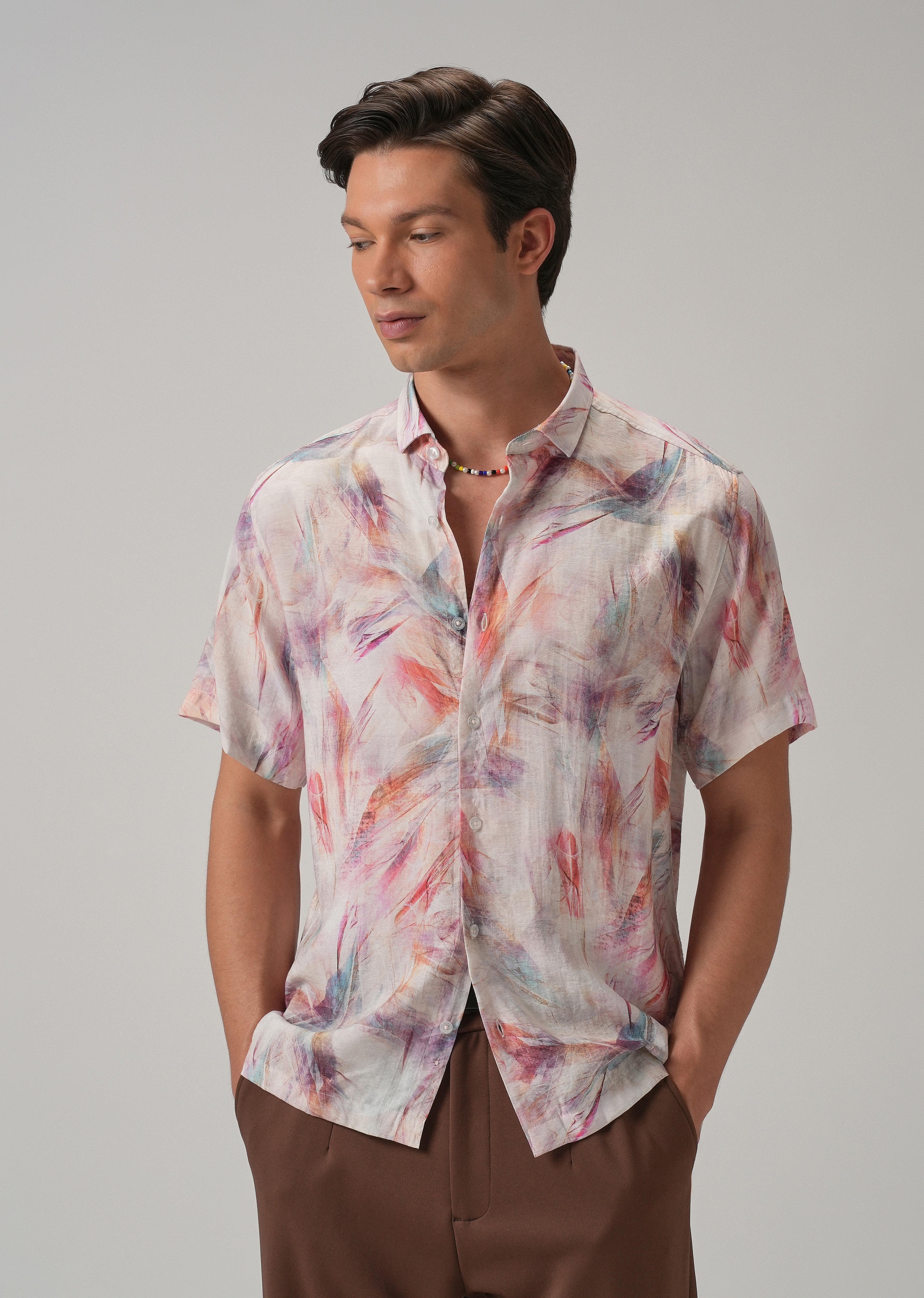 Multi Stroke Printed Shirt