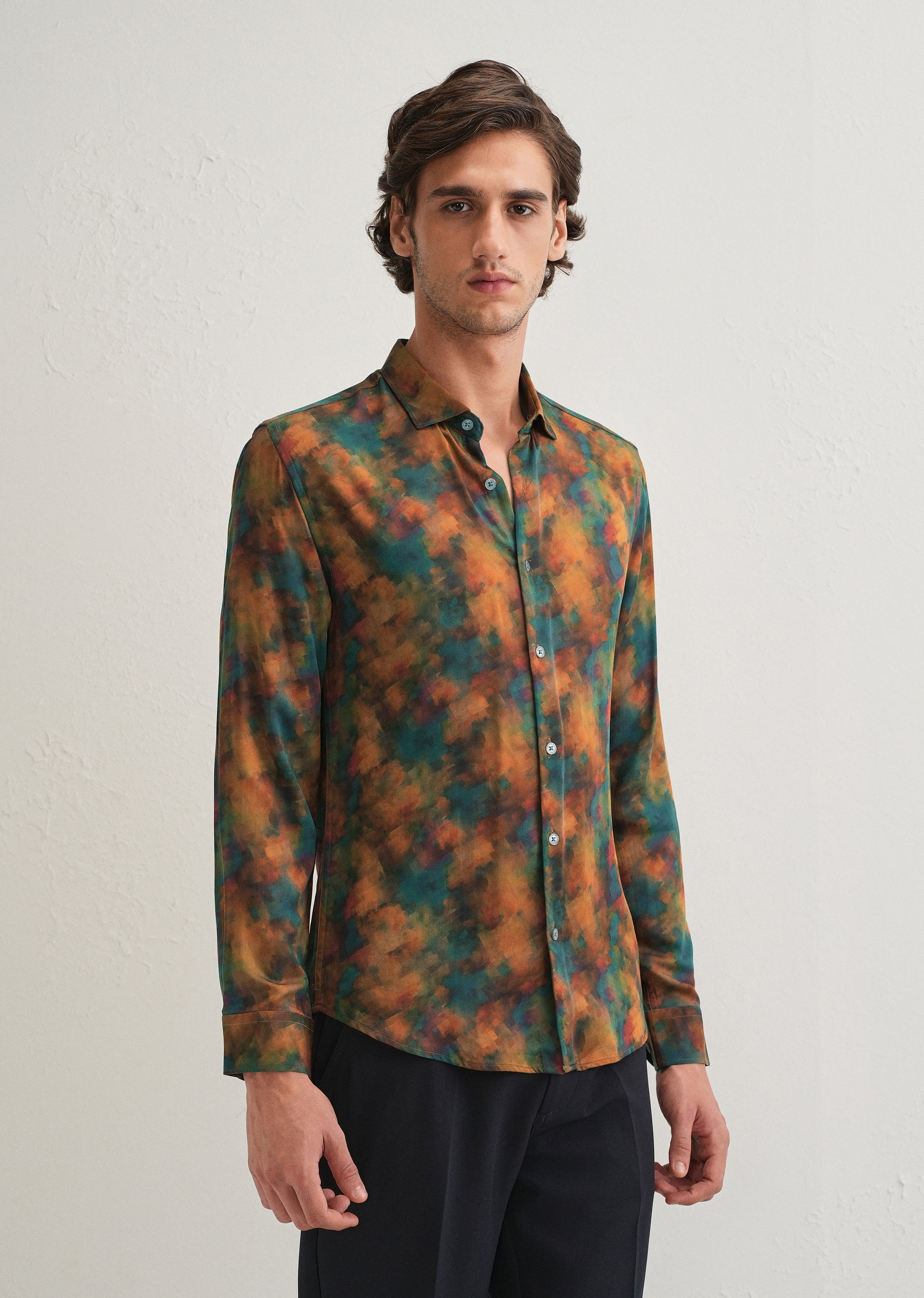 Multi Colour Abstract Printed Shirt