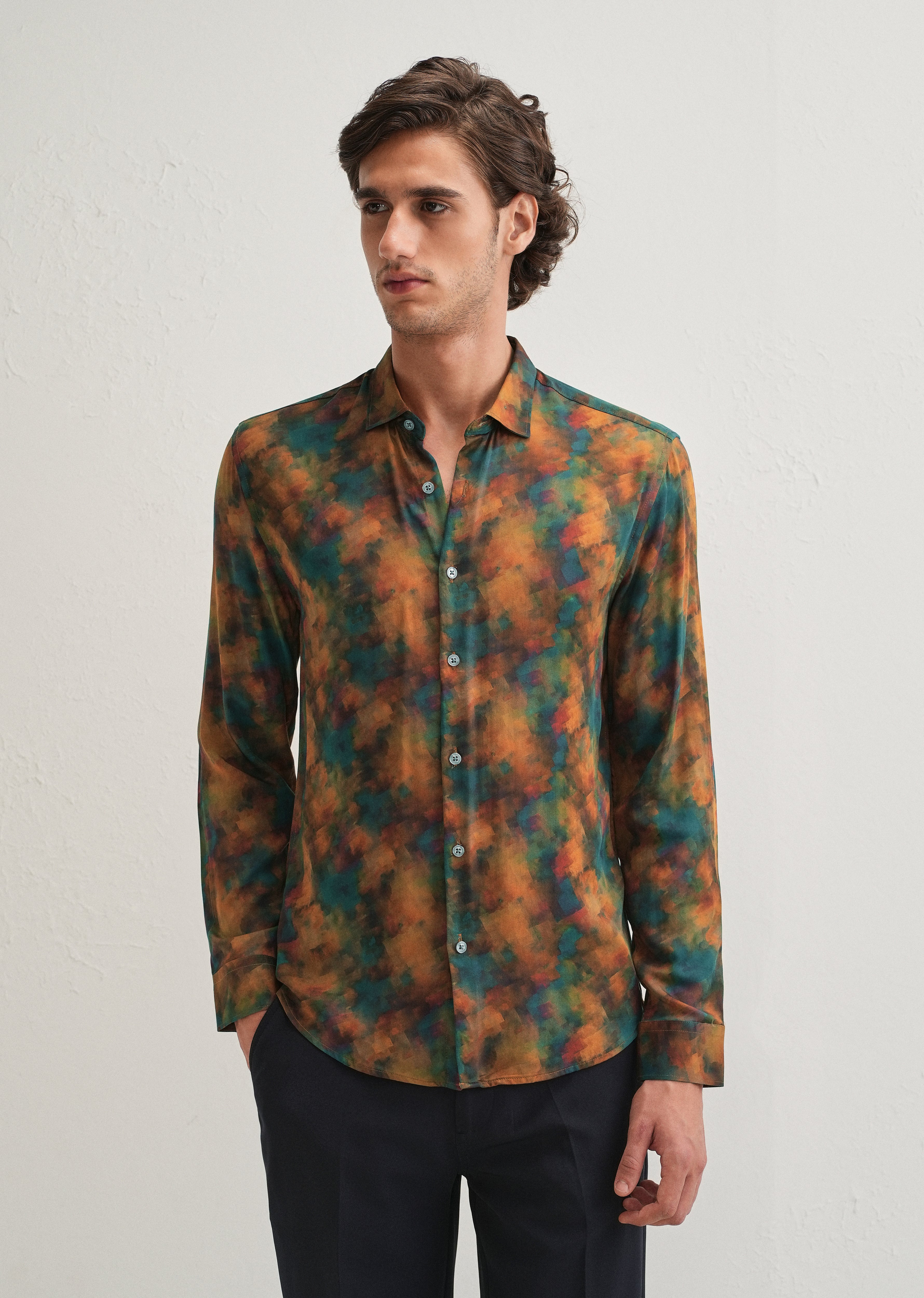 Multi Colour Abstract Printed Shirt
