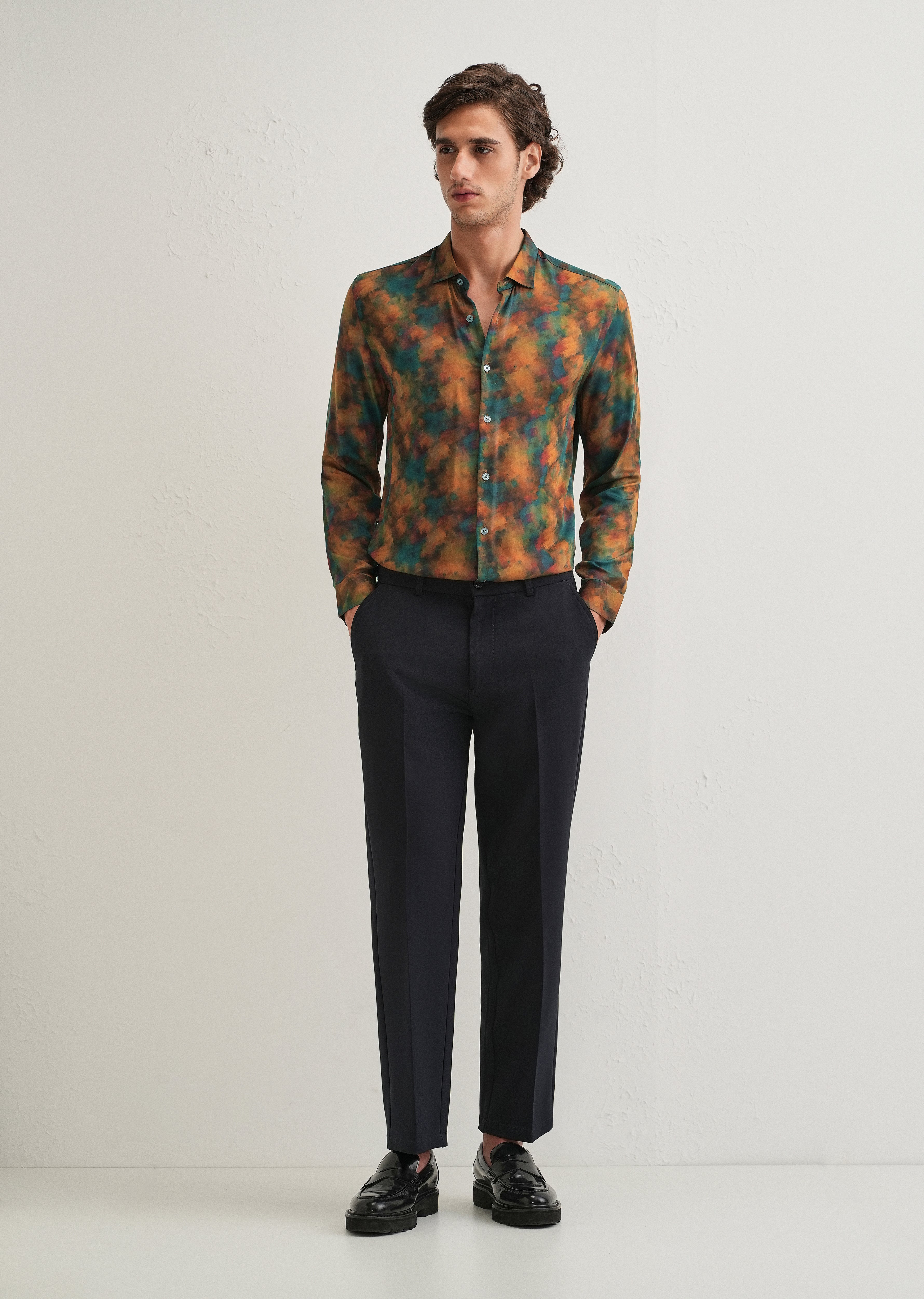 Multi Colour Abstract Printed Shirt